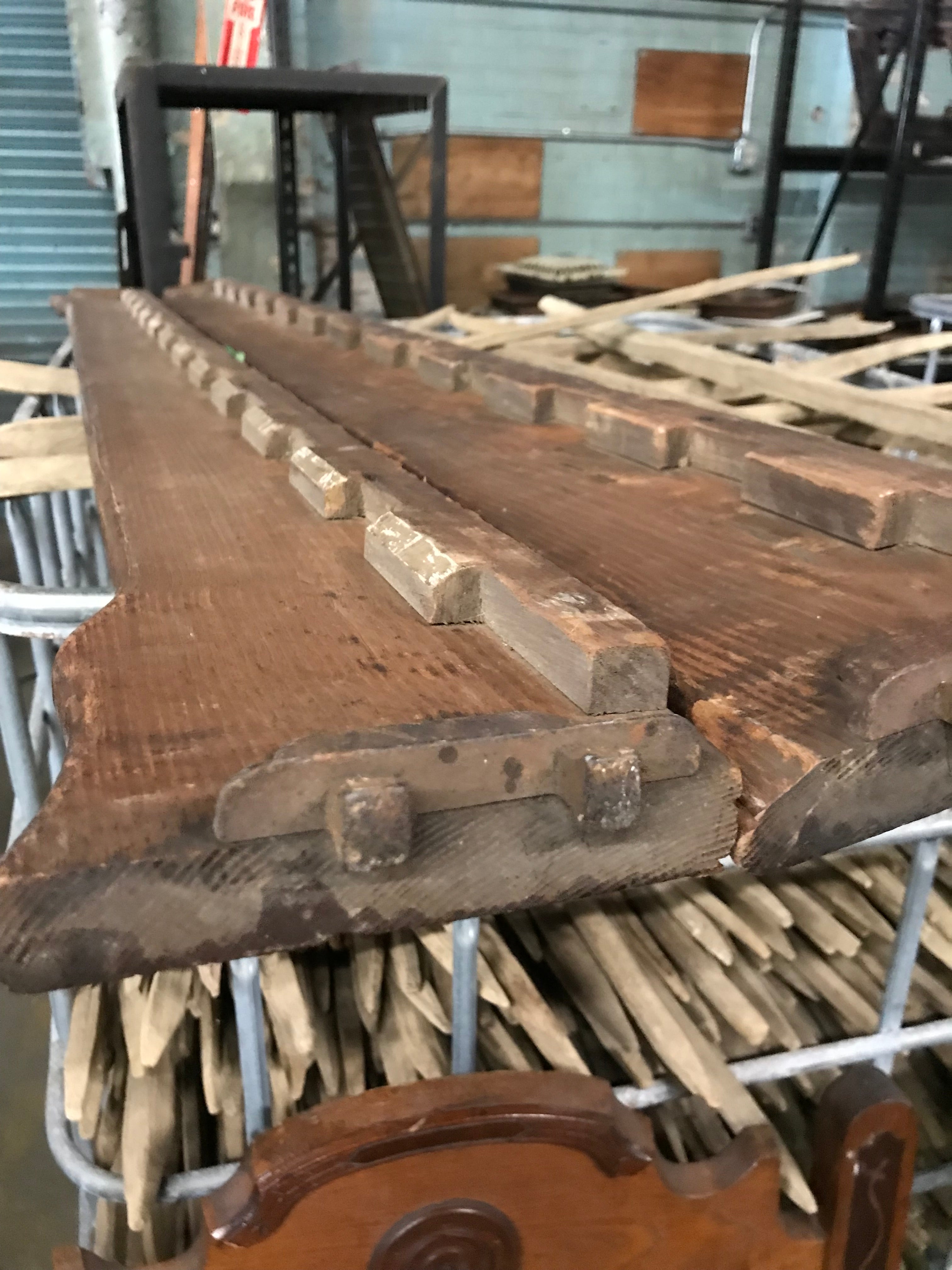 Vintage Wood Bed Frame- Mini Twin 4 Piece