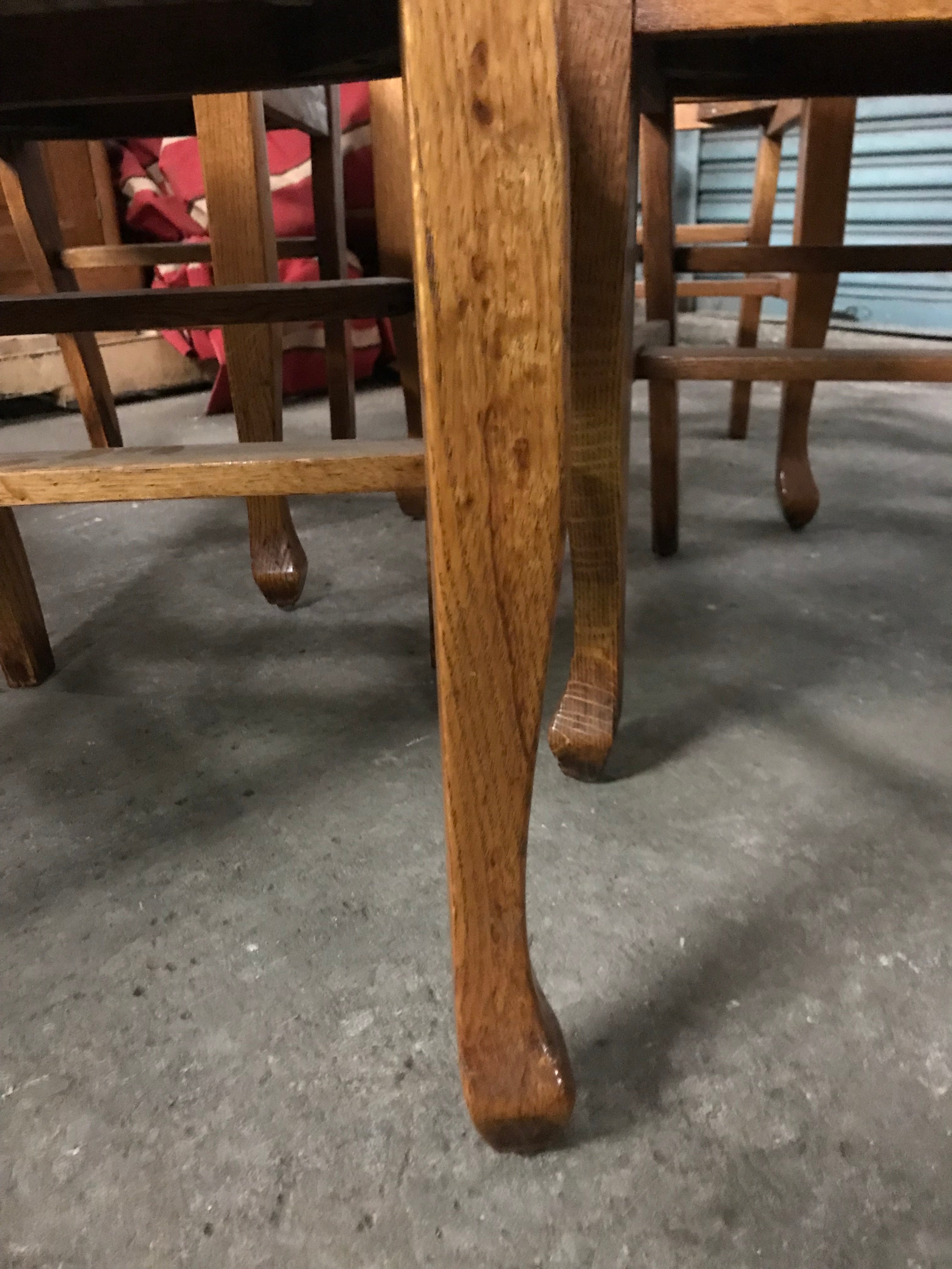 Set of Four Dining Chairs - Tiger Oak