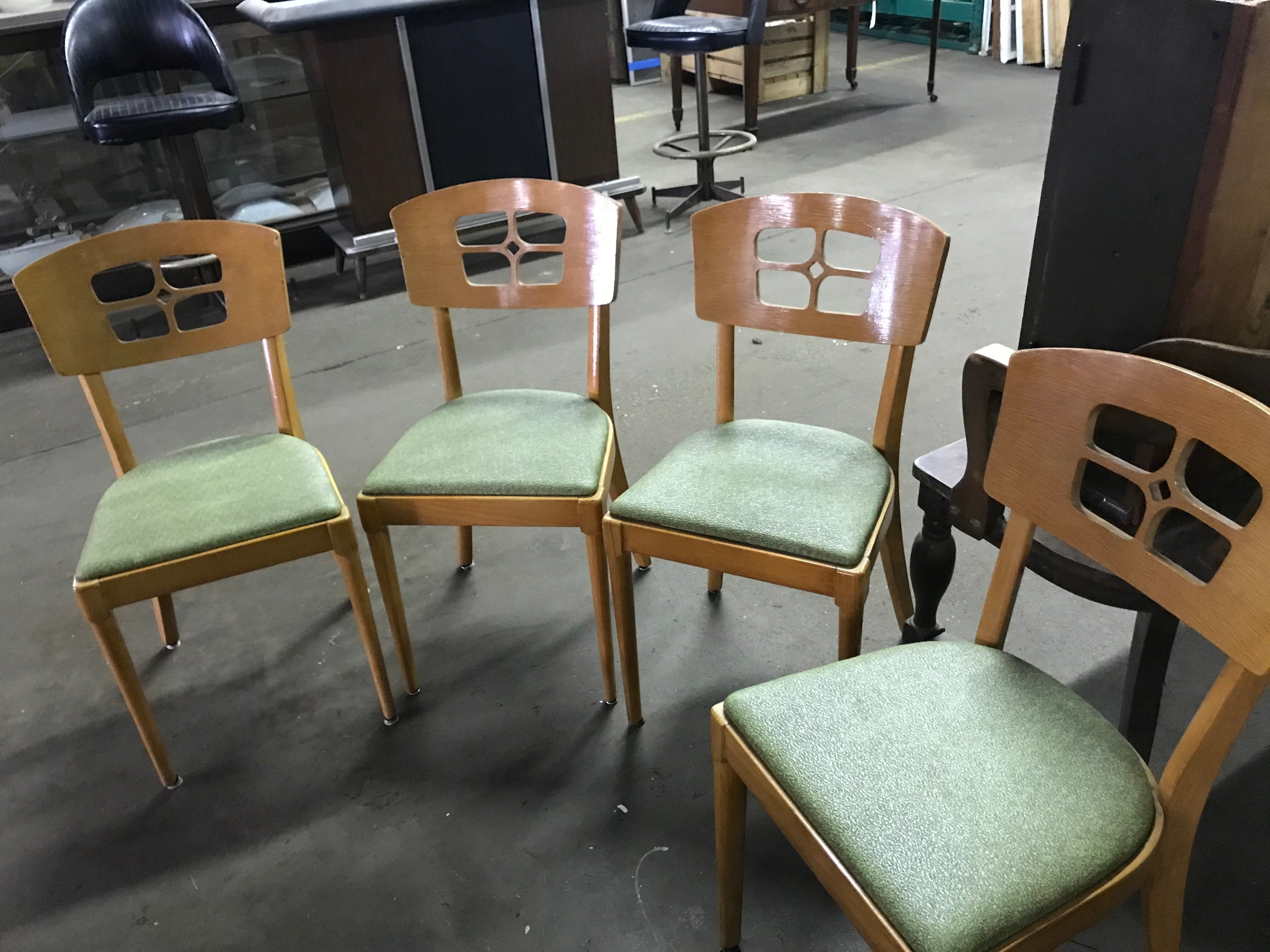 Set of 4 Wood Chairs