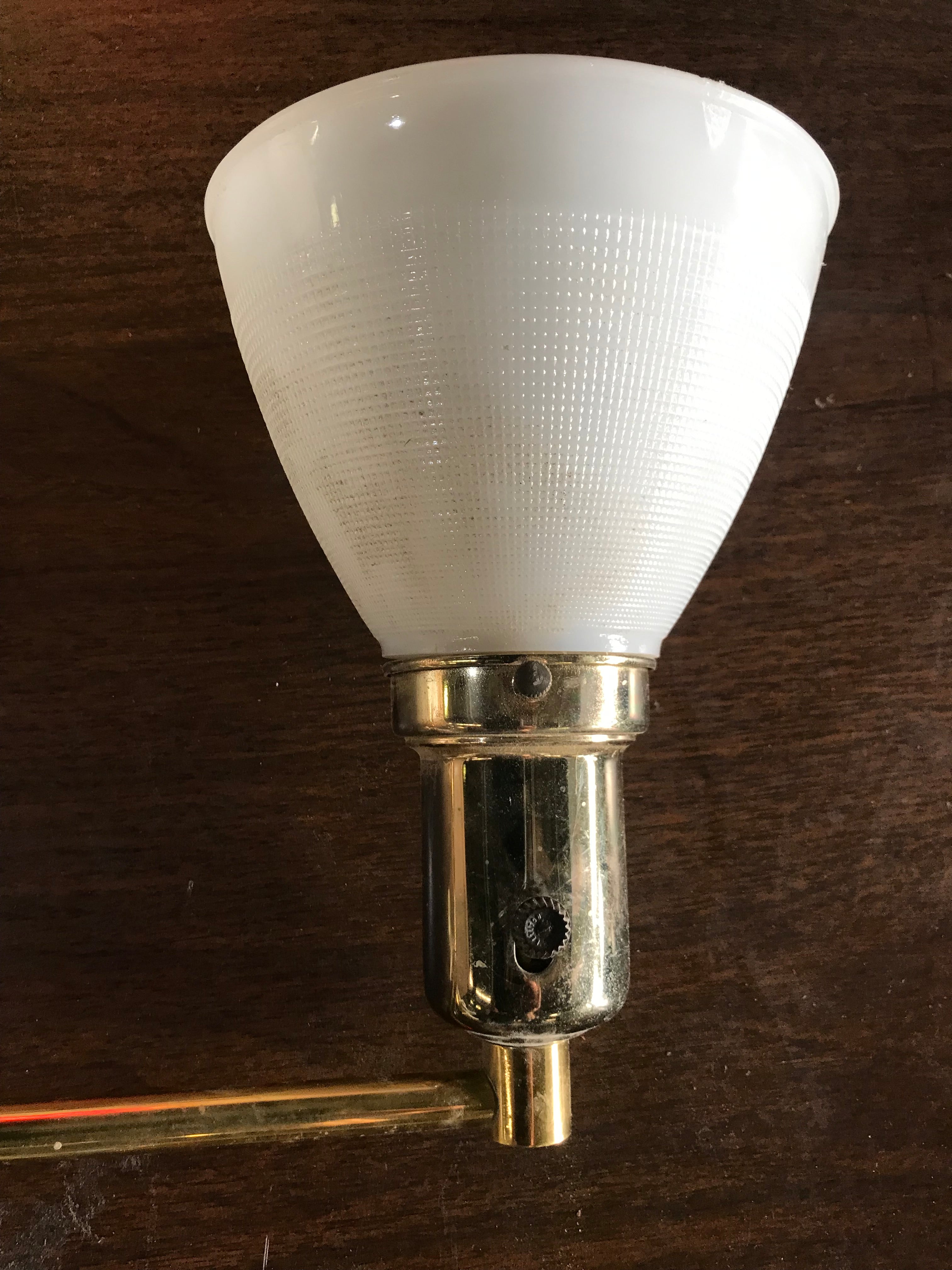 Wall Mount Brass Scone with 2 Lights with Adjustable Arms