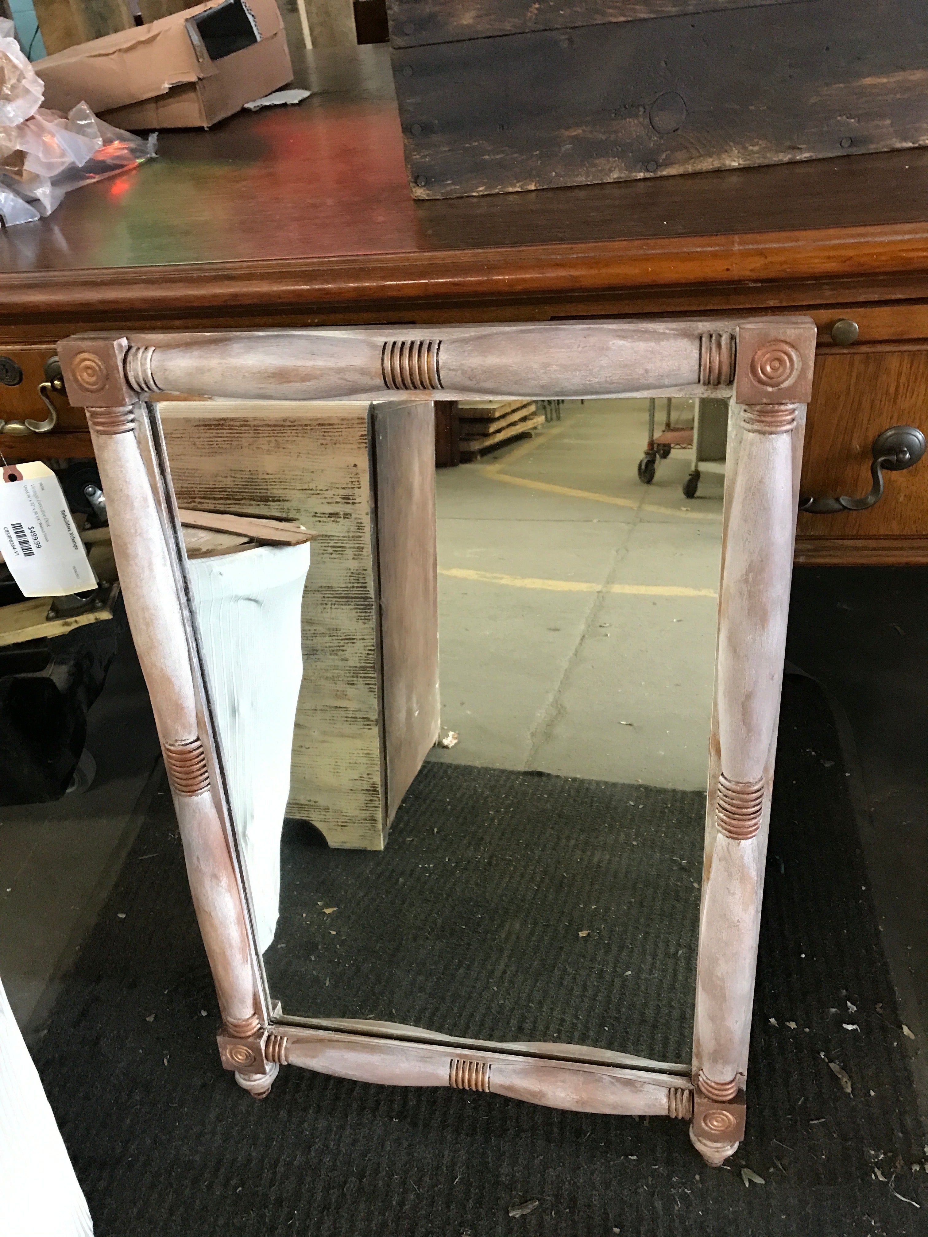 Wood Framed Mirror- Wall Mount