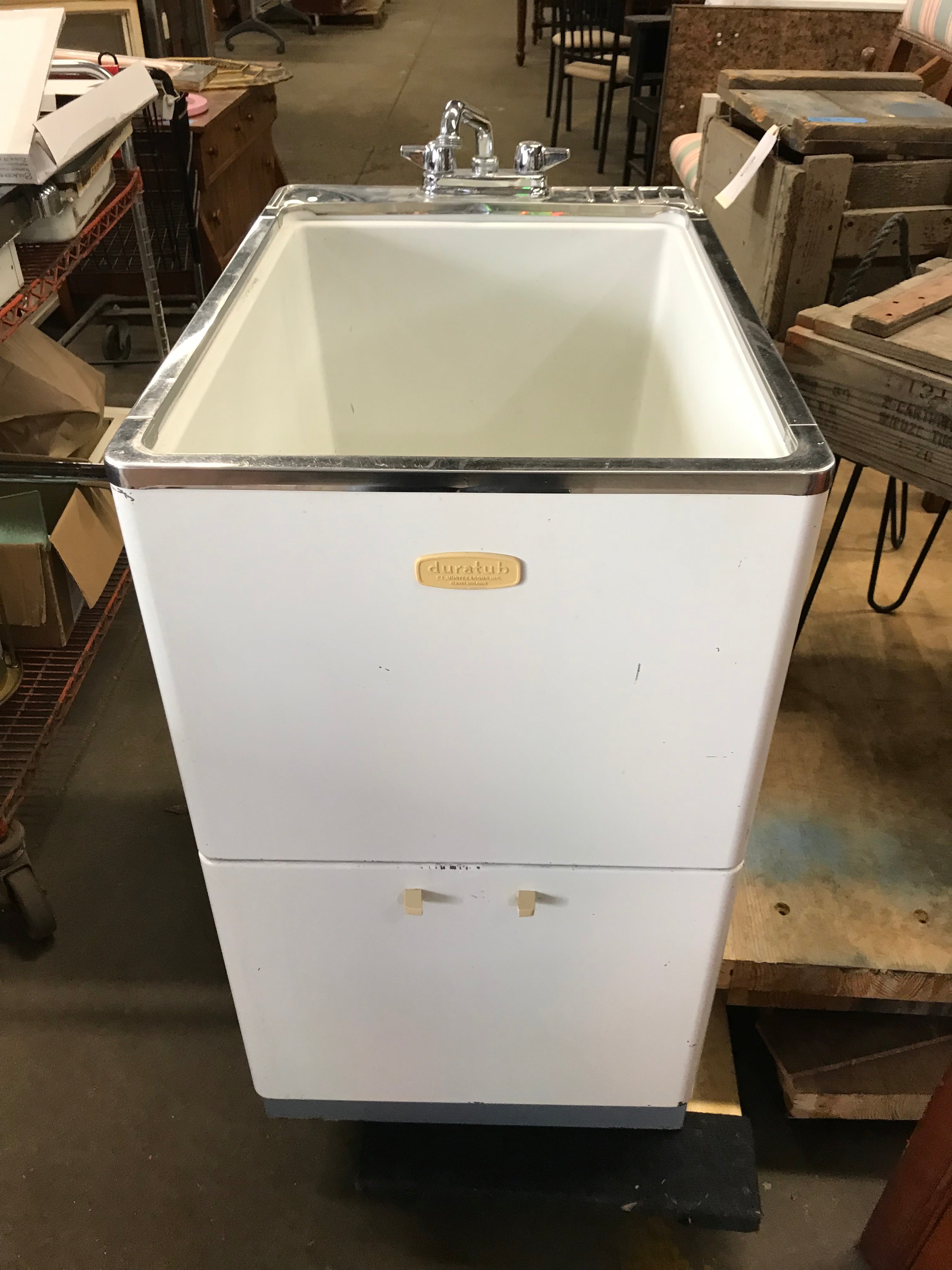 Laundry Sink and Cabinet with Faucet