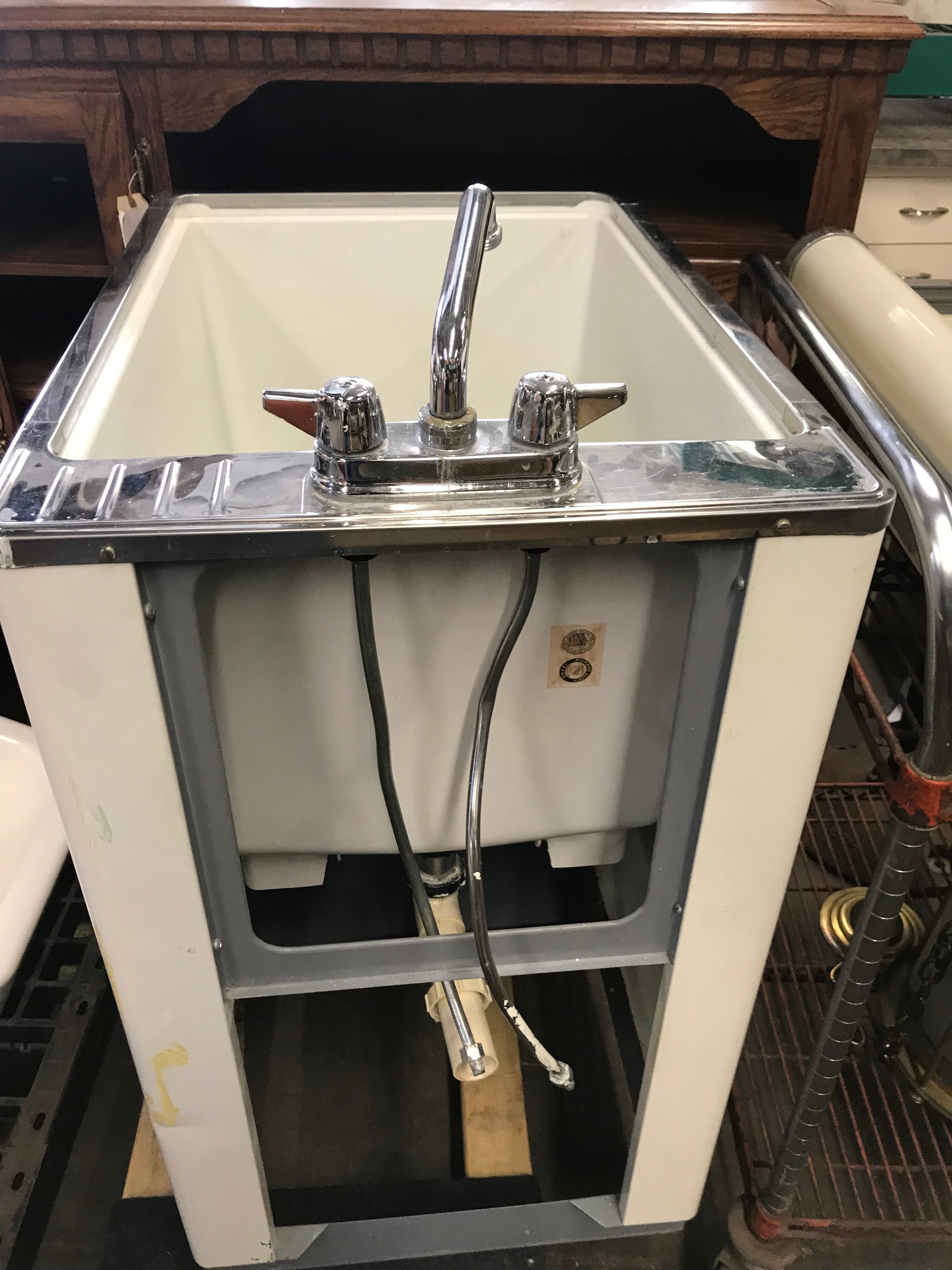 Laundry Sink and Cabinet with Faucet