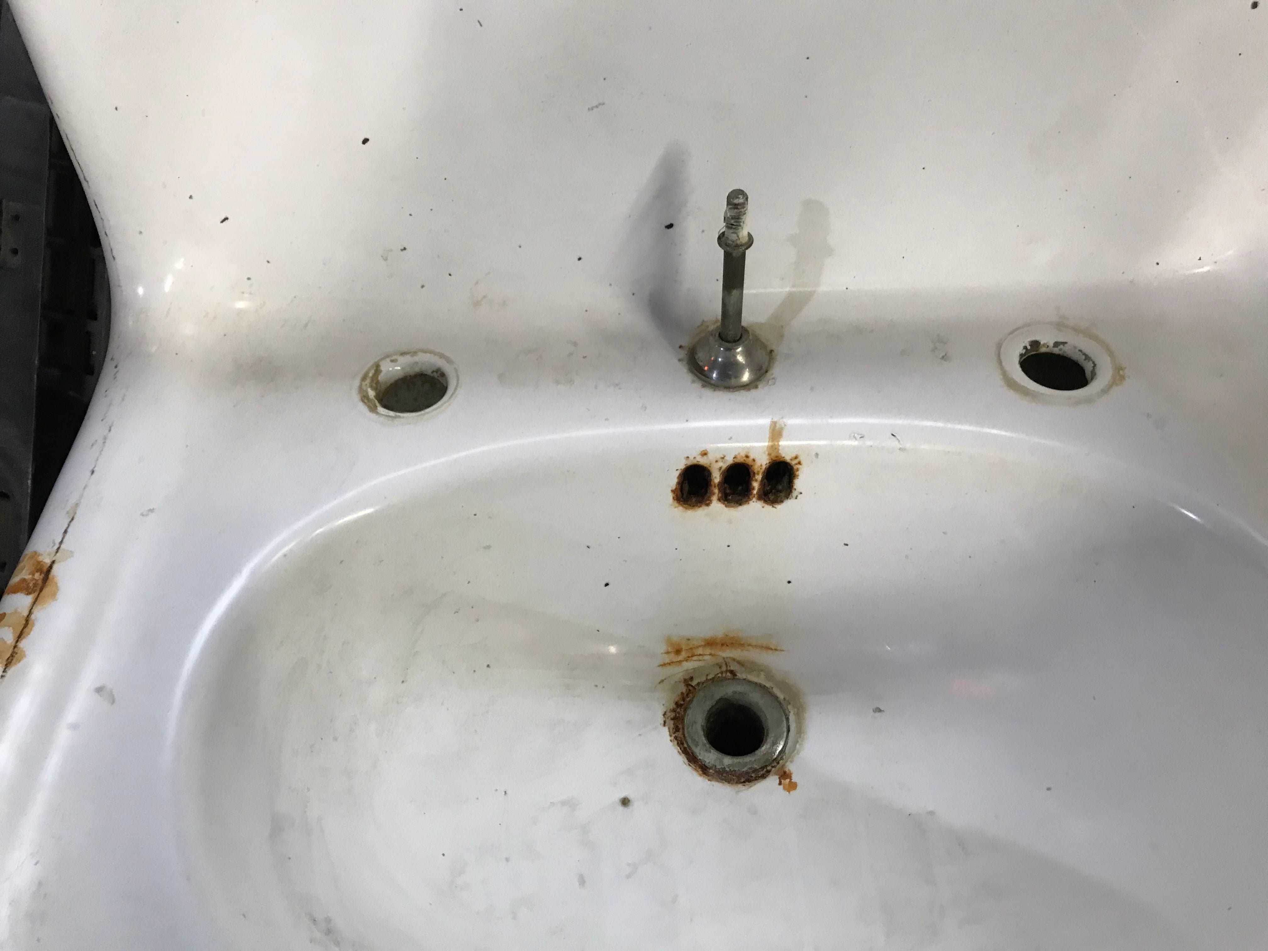Cast Iron Wall Mount Sink with Backsplash
