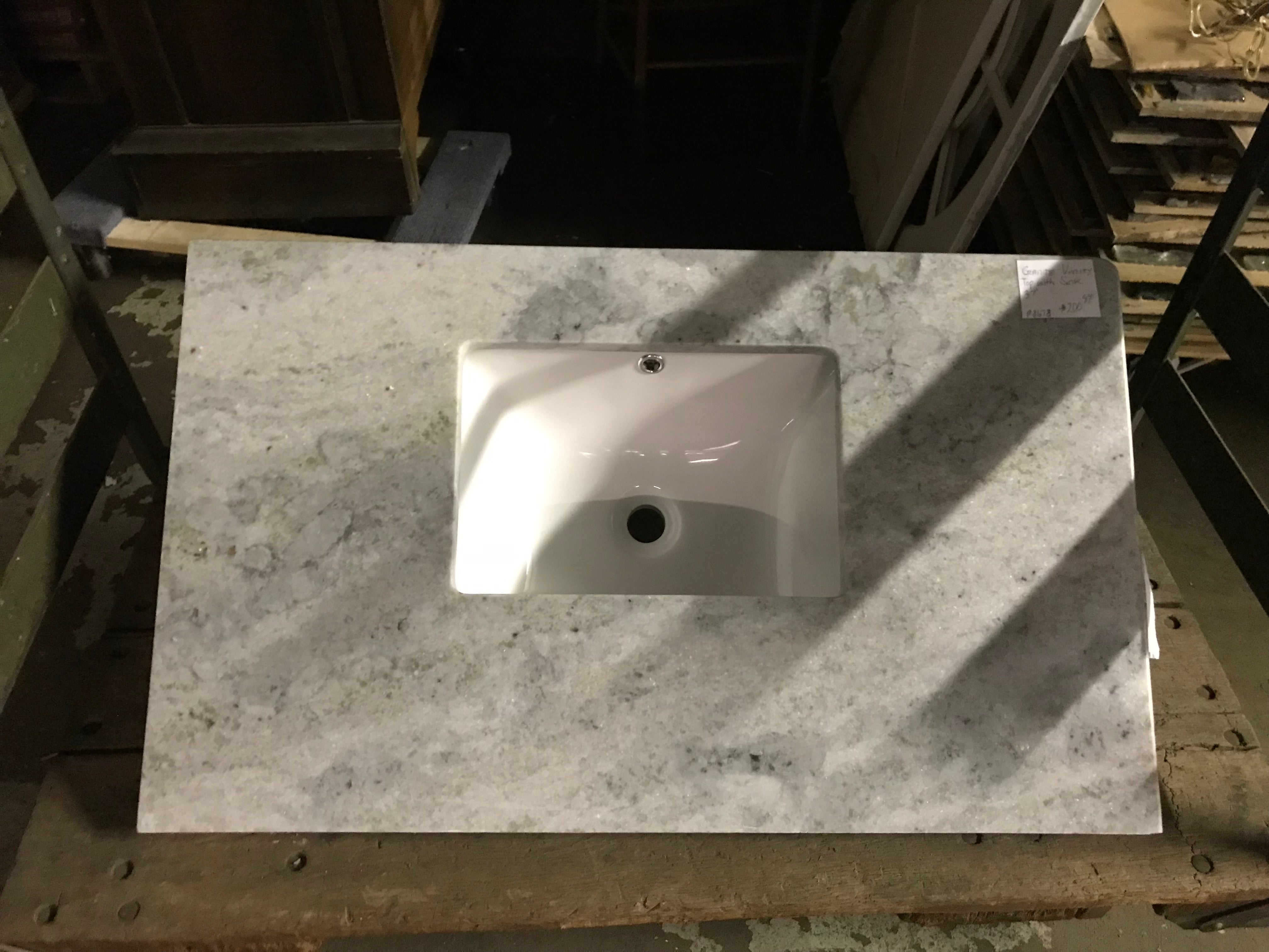 Granite Vanity Countertop and Sink 37"