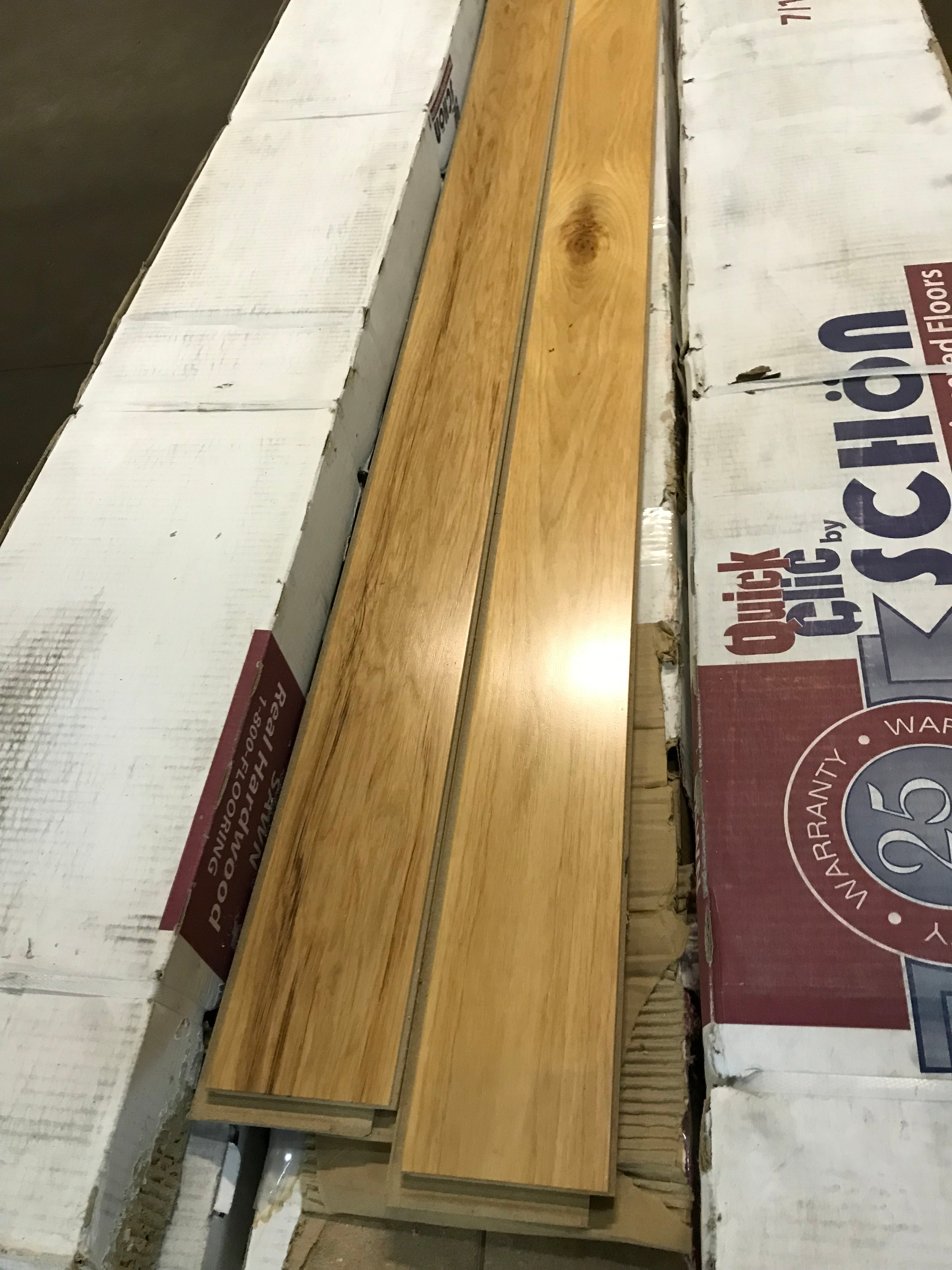 Lot of Engineered Hardwood  Hickory Flooring (200sq ft)