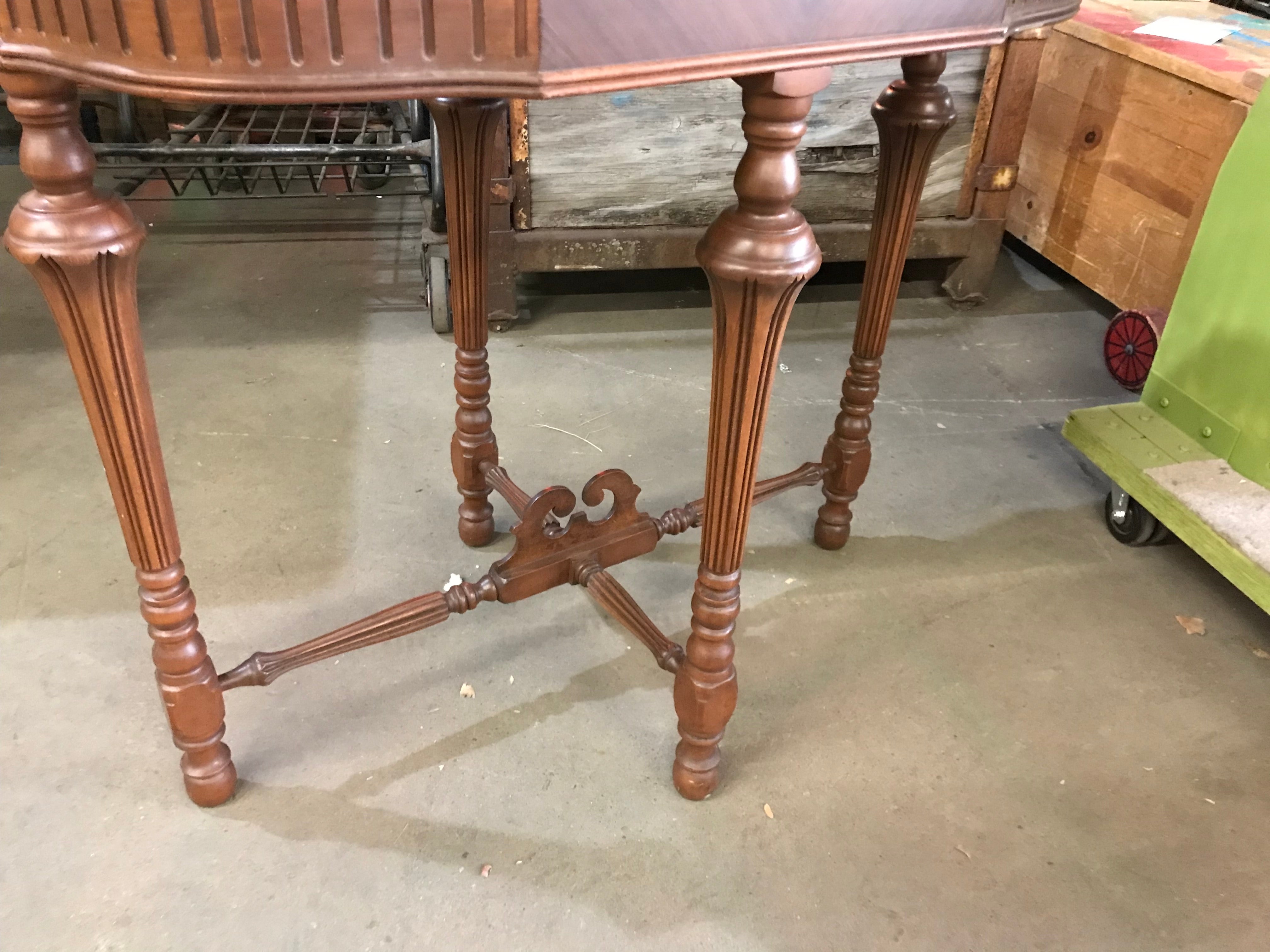 Vintage Wood Table- Oval