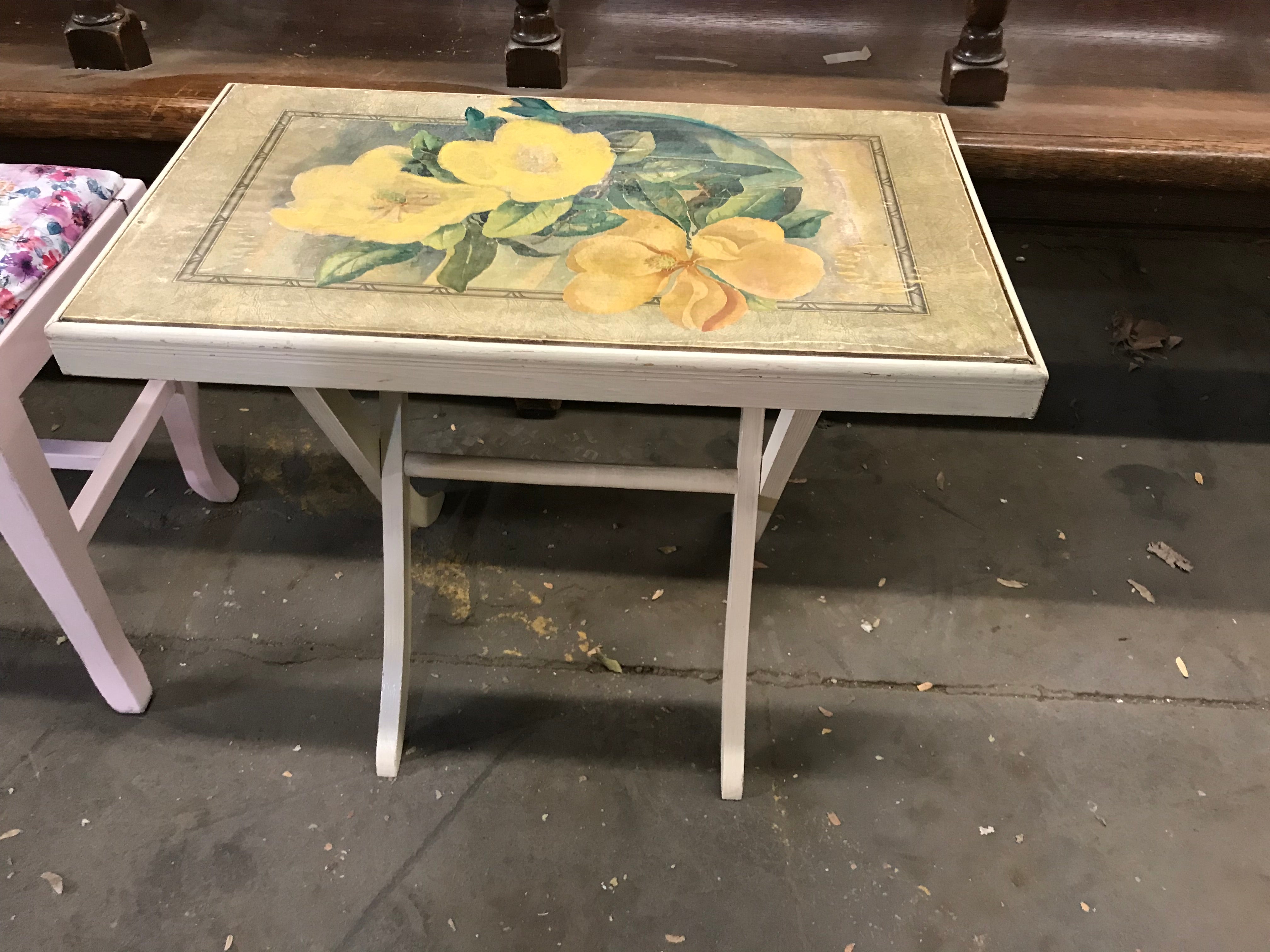 Wood Folding Tray Table