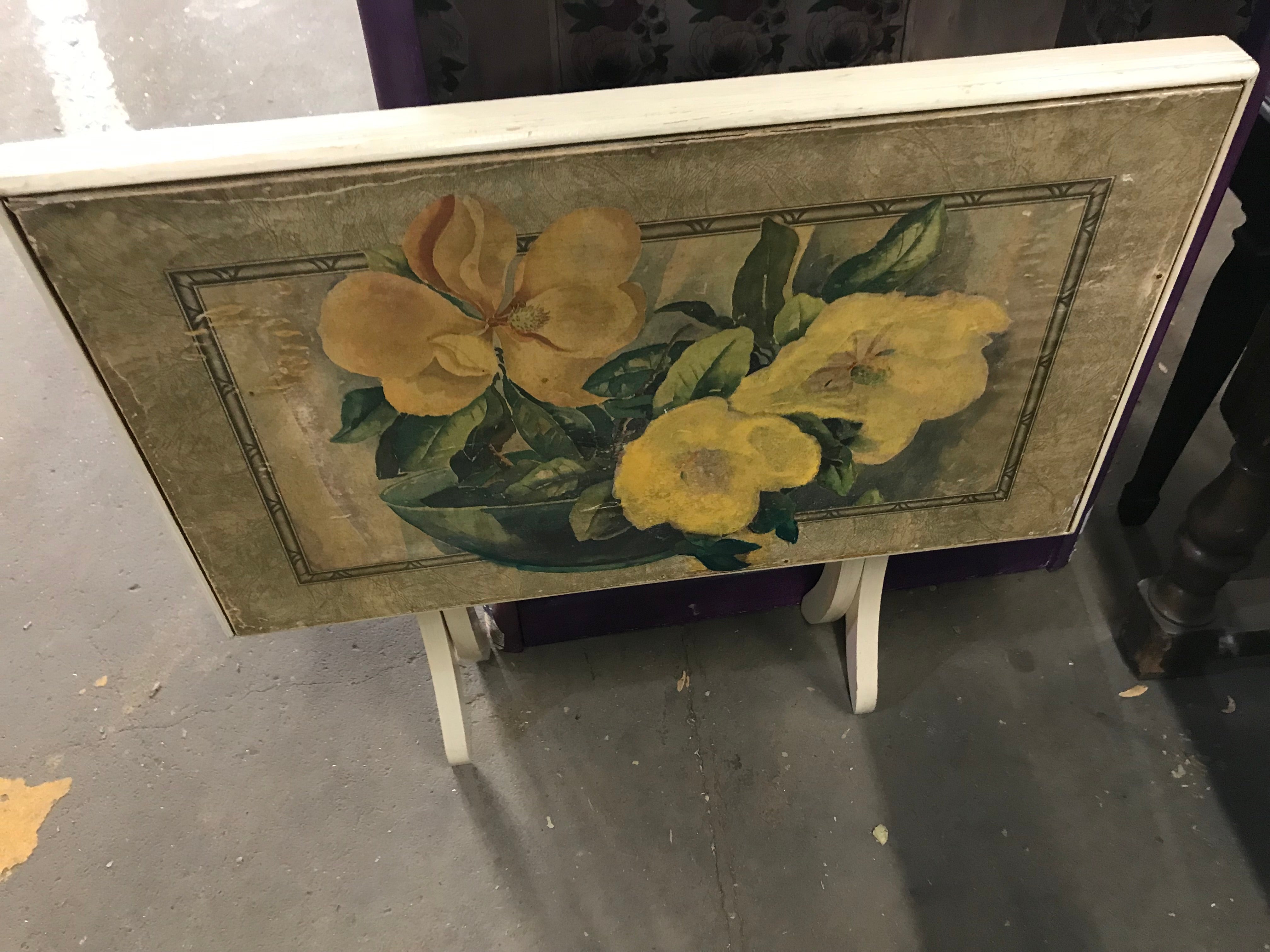 Wood Folding Tray Table