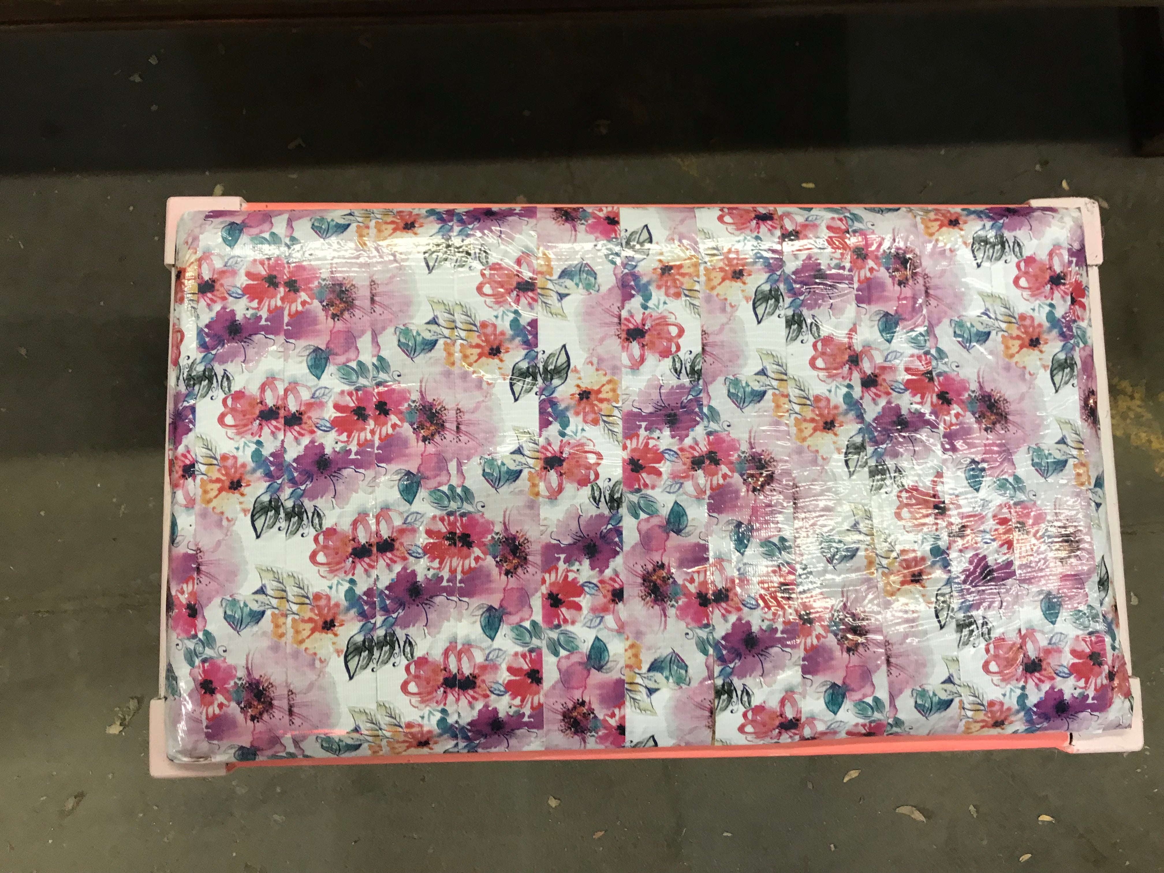 Small Wood Bench Pink