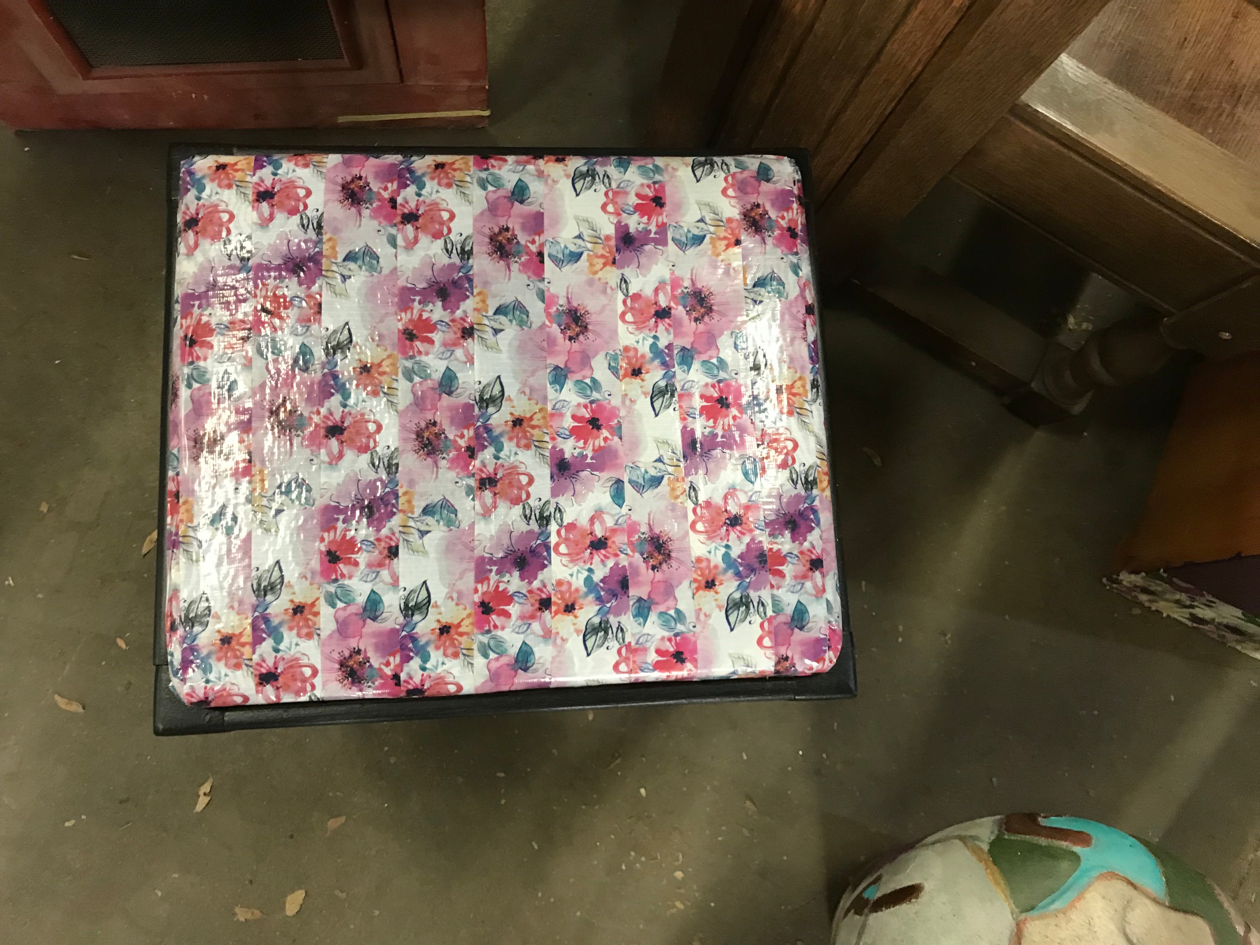 Small Painted Bench- Black