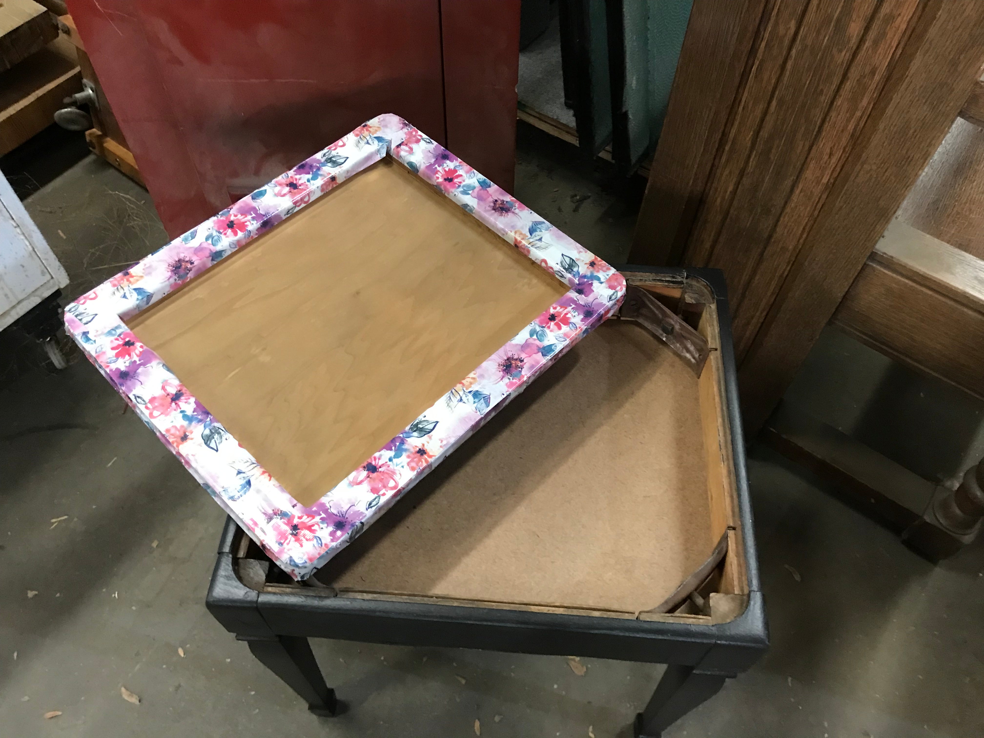 Small Painted Bench- Black