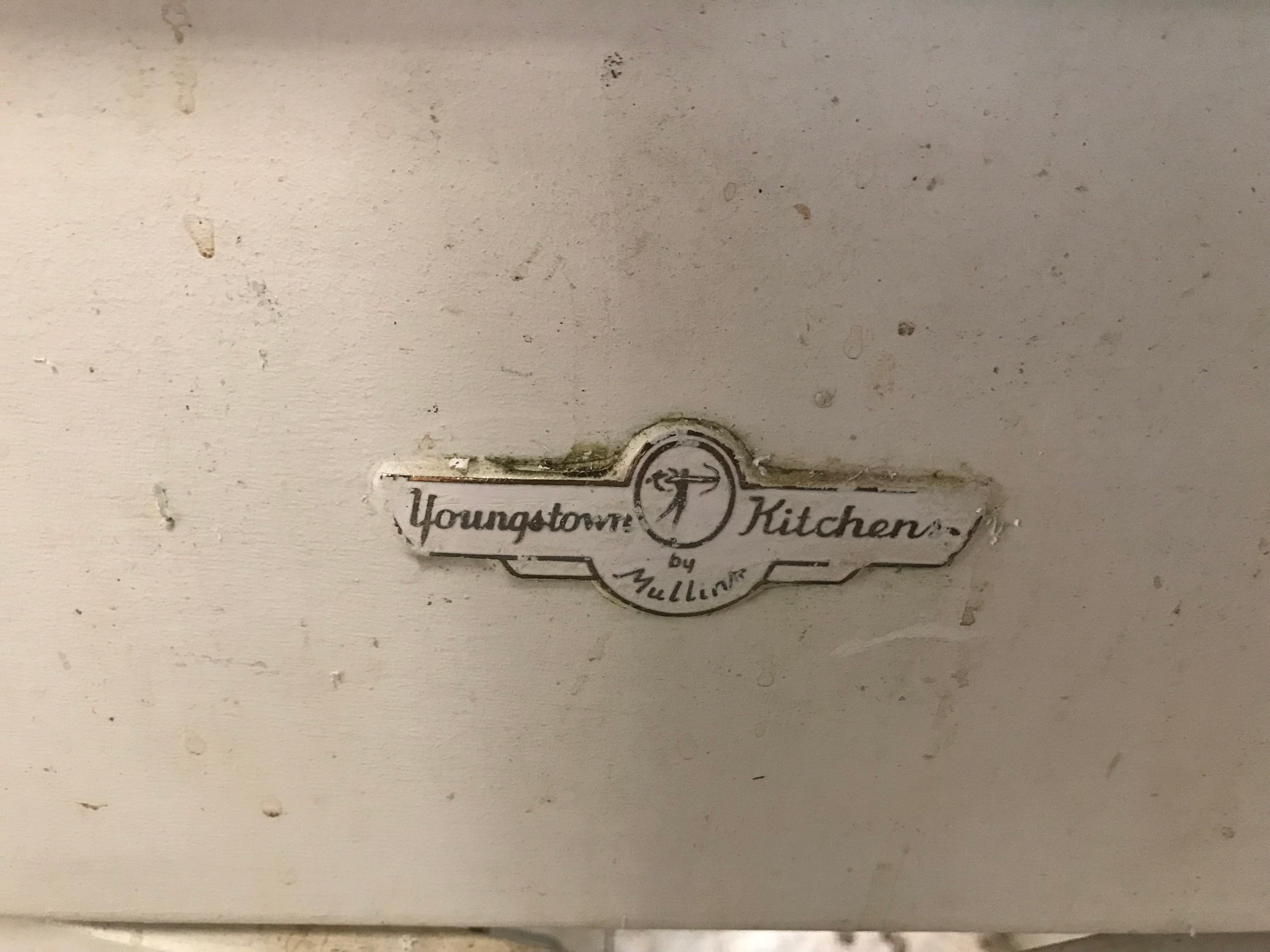 Vintage Youngstown Metal Kitchen Sink Cabinet with Single Sink Top