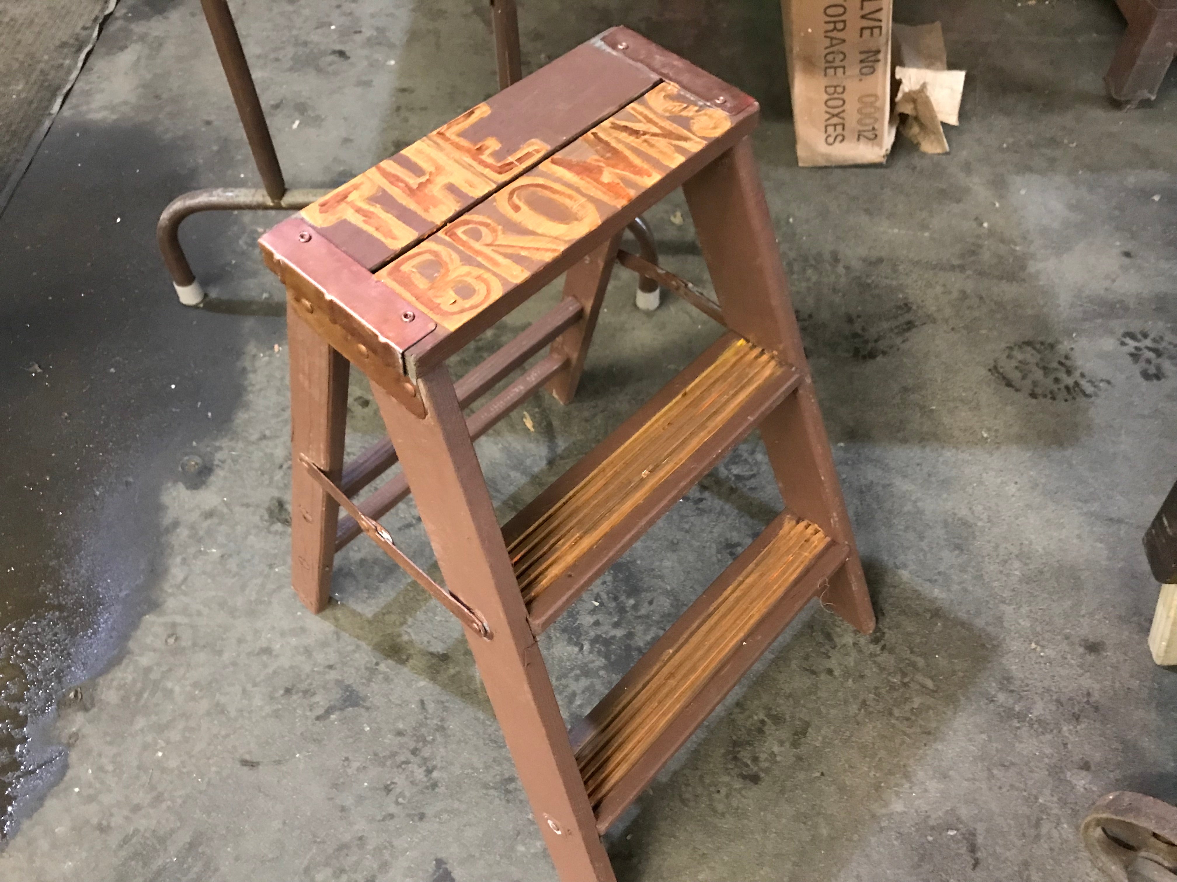 Wood Display Use Ladder