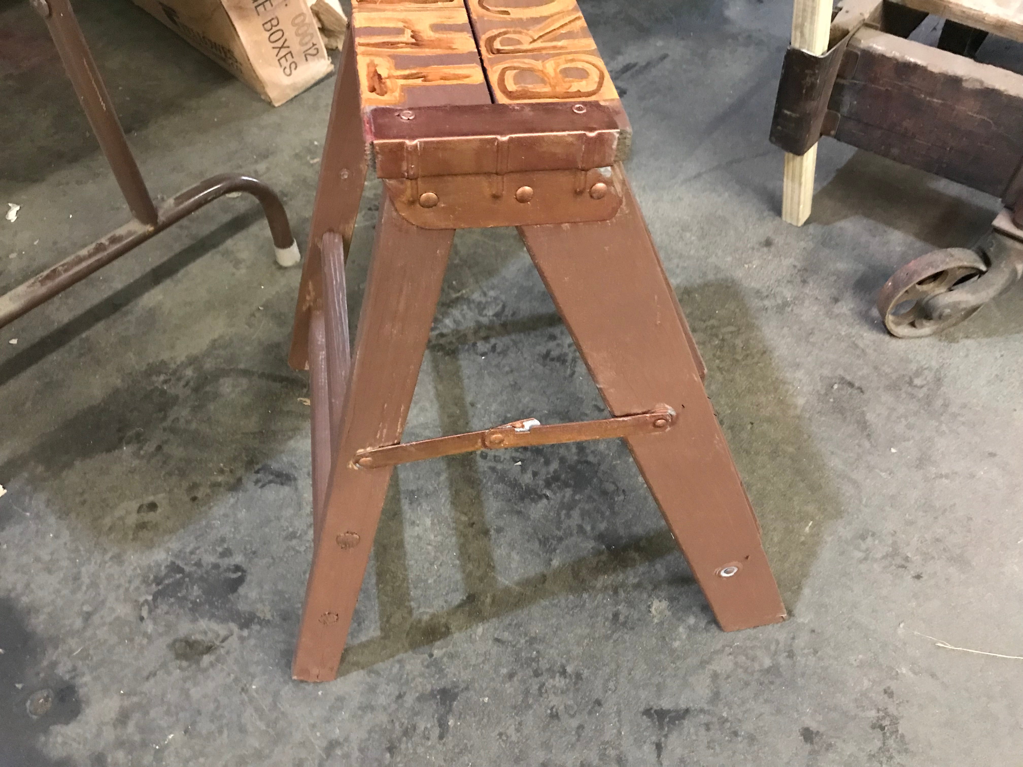 Wood Display Use Ladder