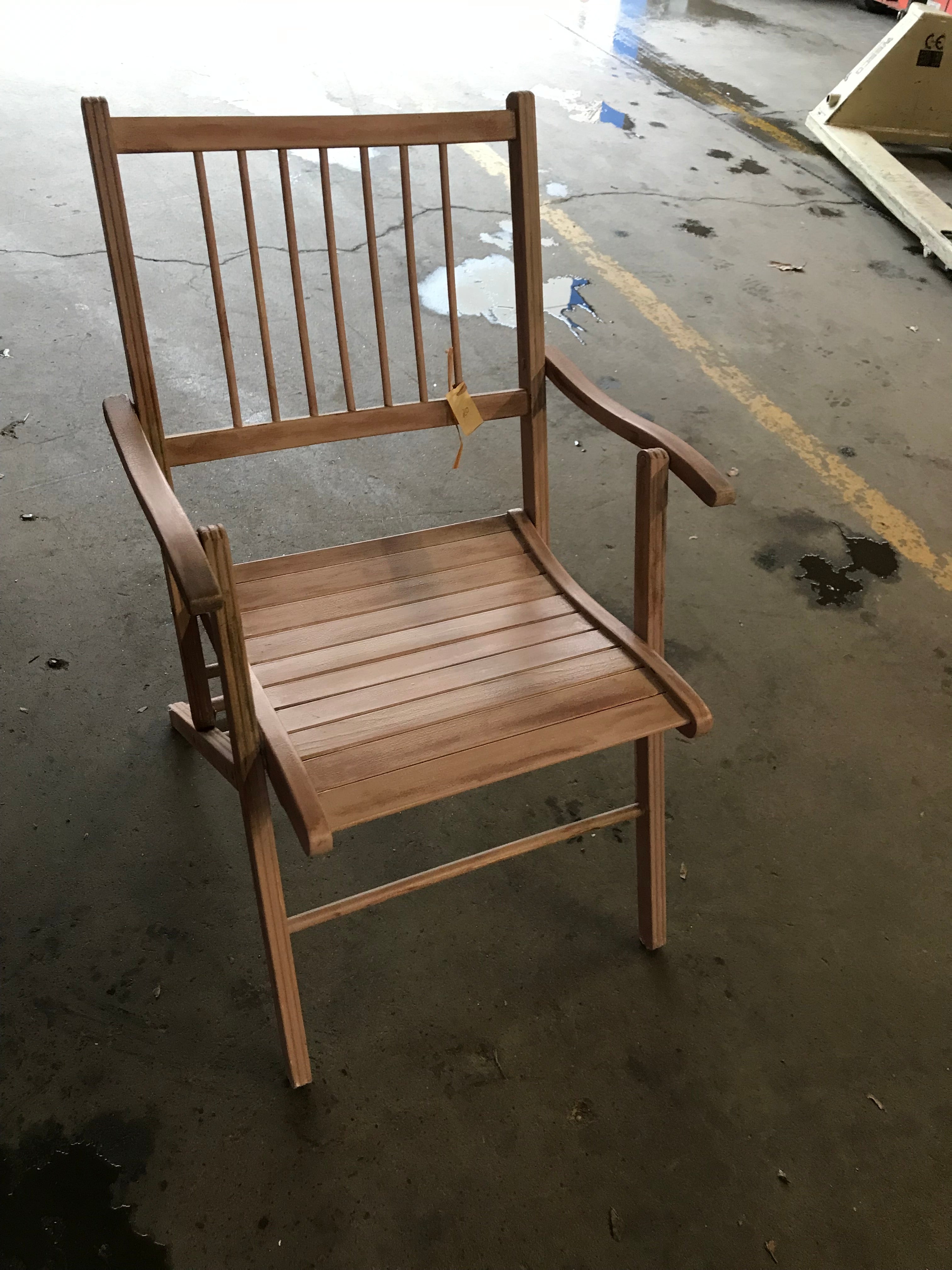 Painted Folding Chair- peach