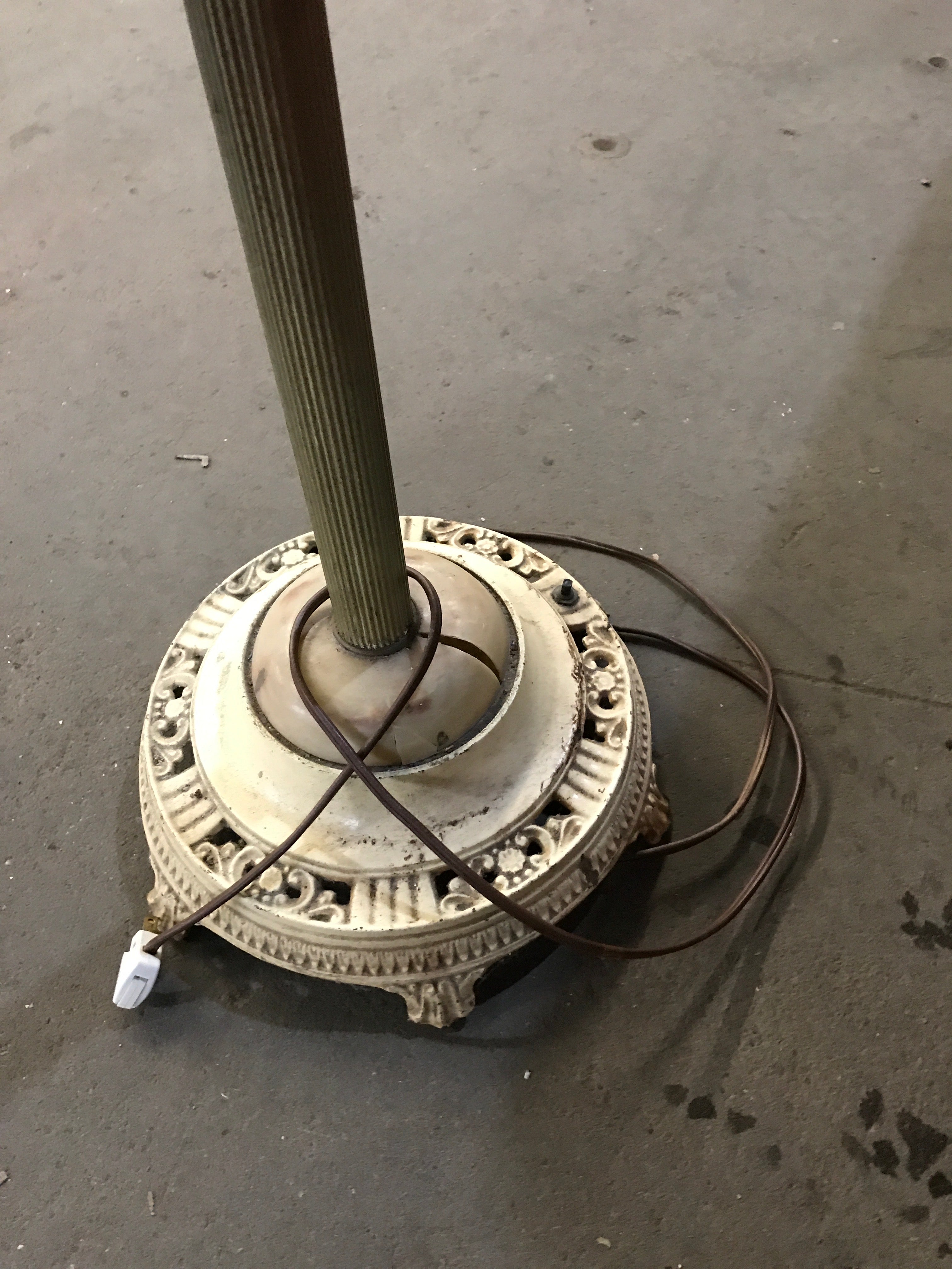 Floor Lamp 4-Bulb with Glass Top Shade