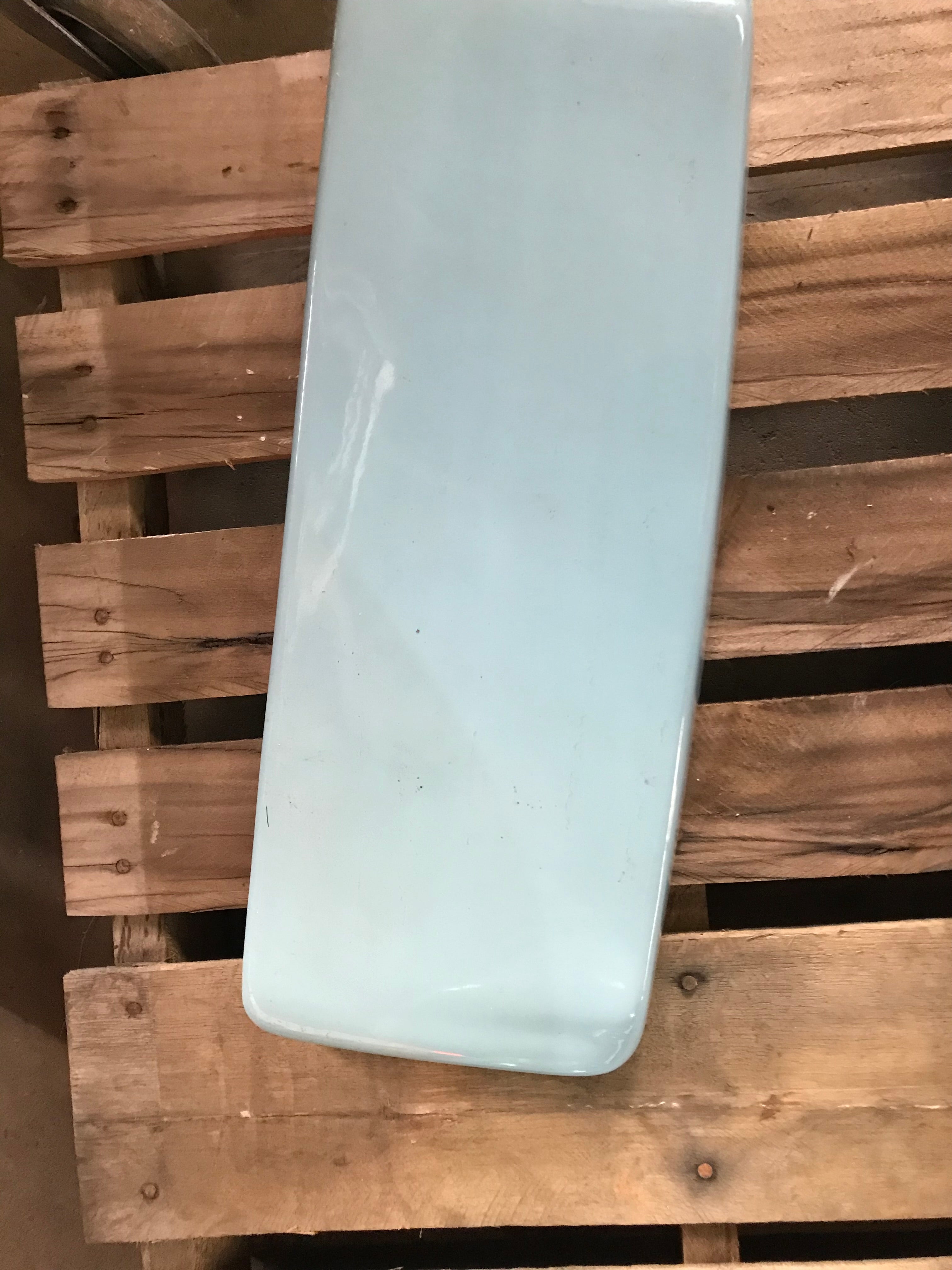 Vintage 1963 Blue Two Piece Toilet T-72