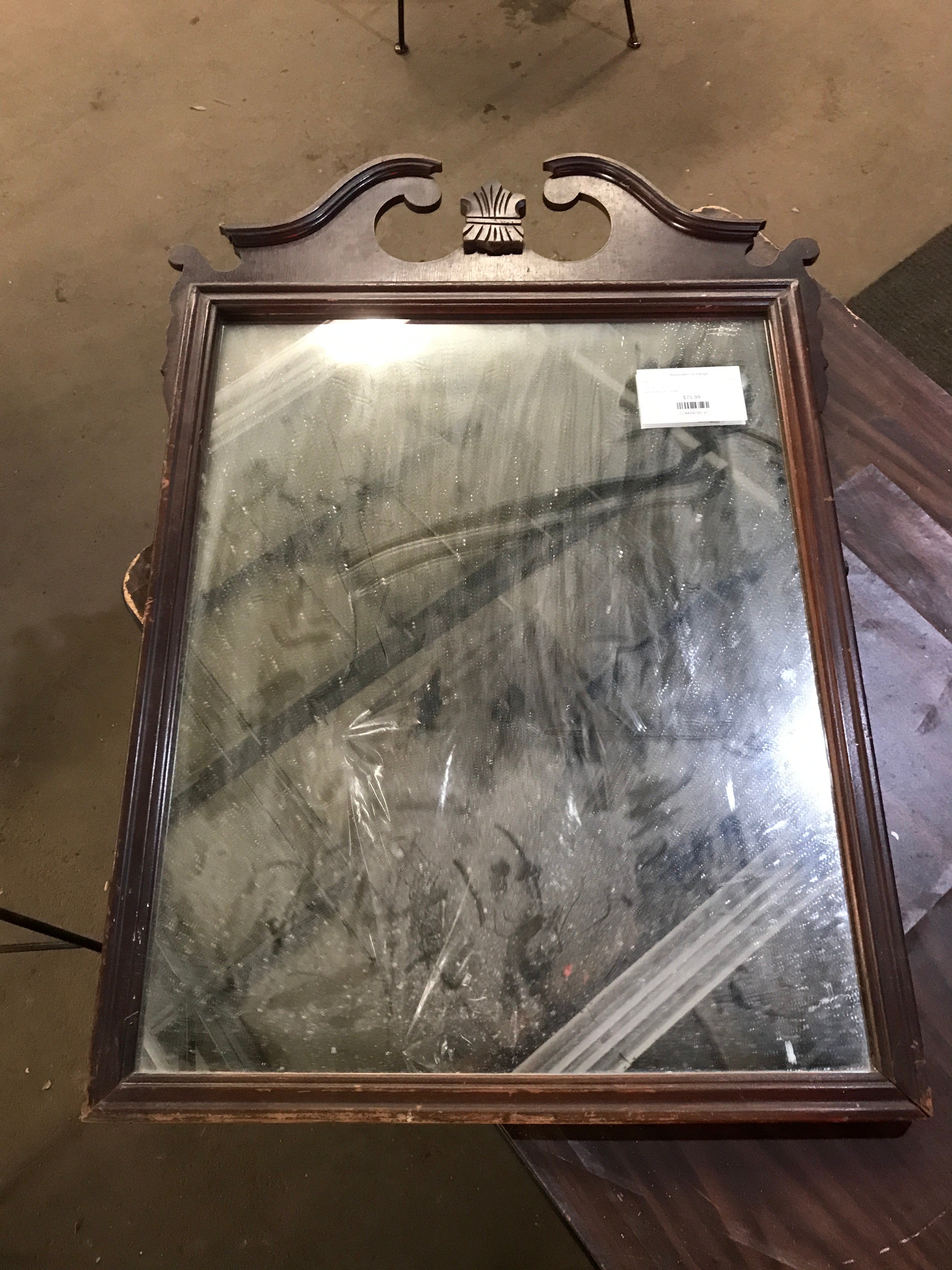 Wooden Carved Framed Mirror