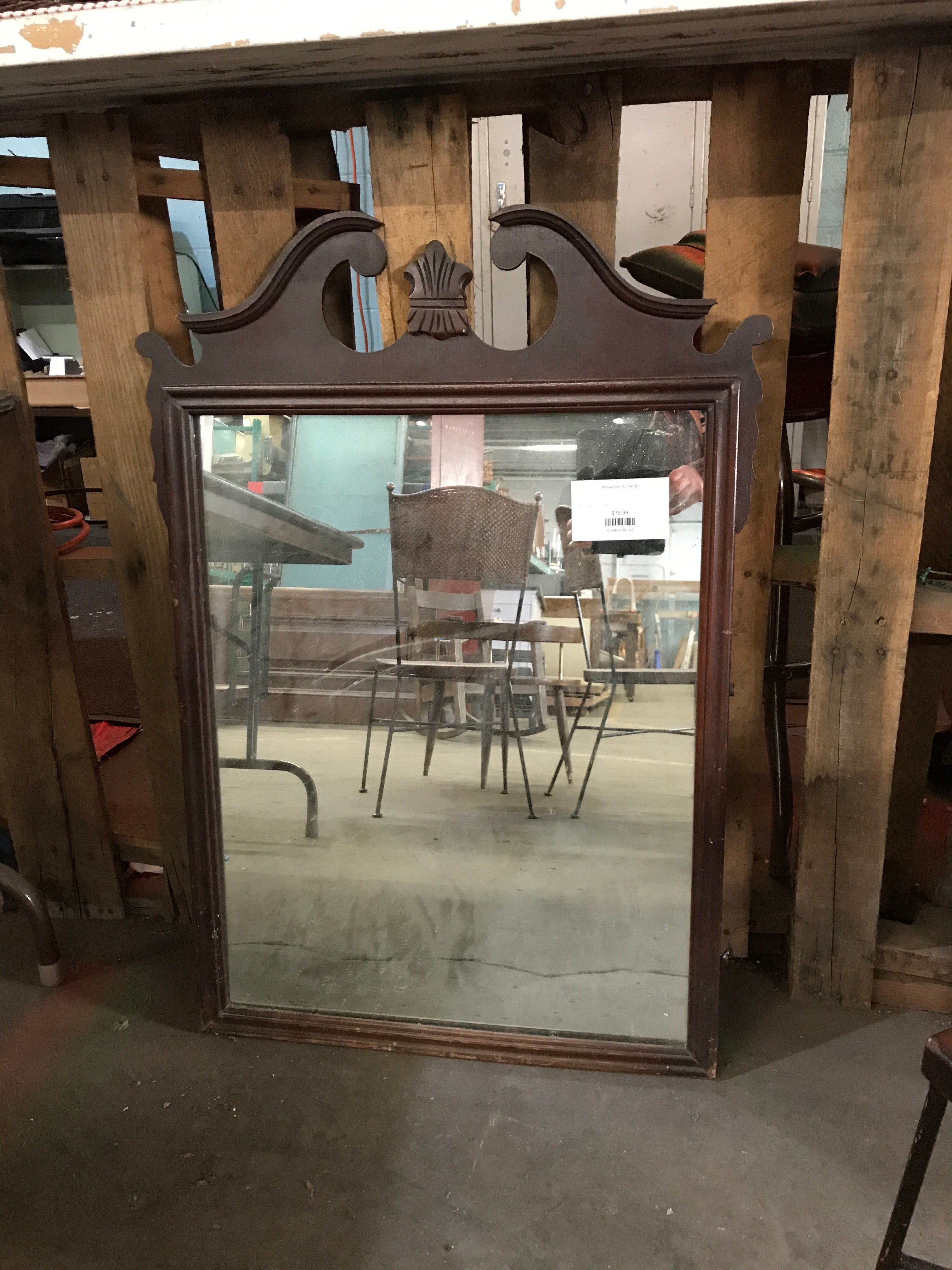 Wooden Carved Framed Mirror