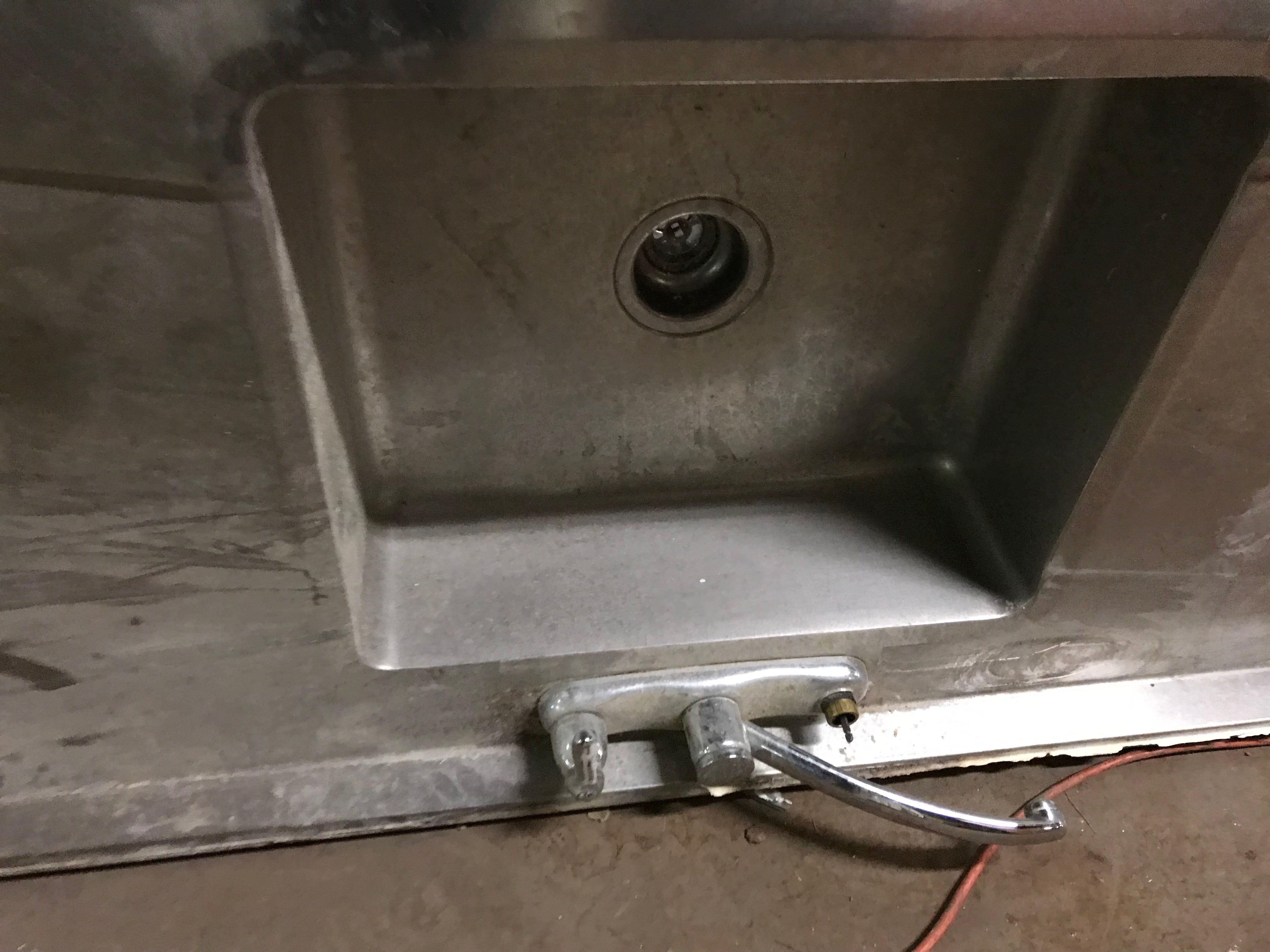 Stainless Steel Countertop with Integrated Sink
