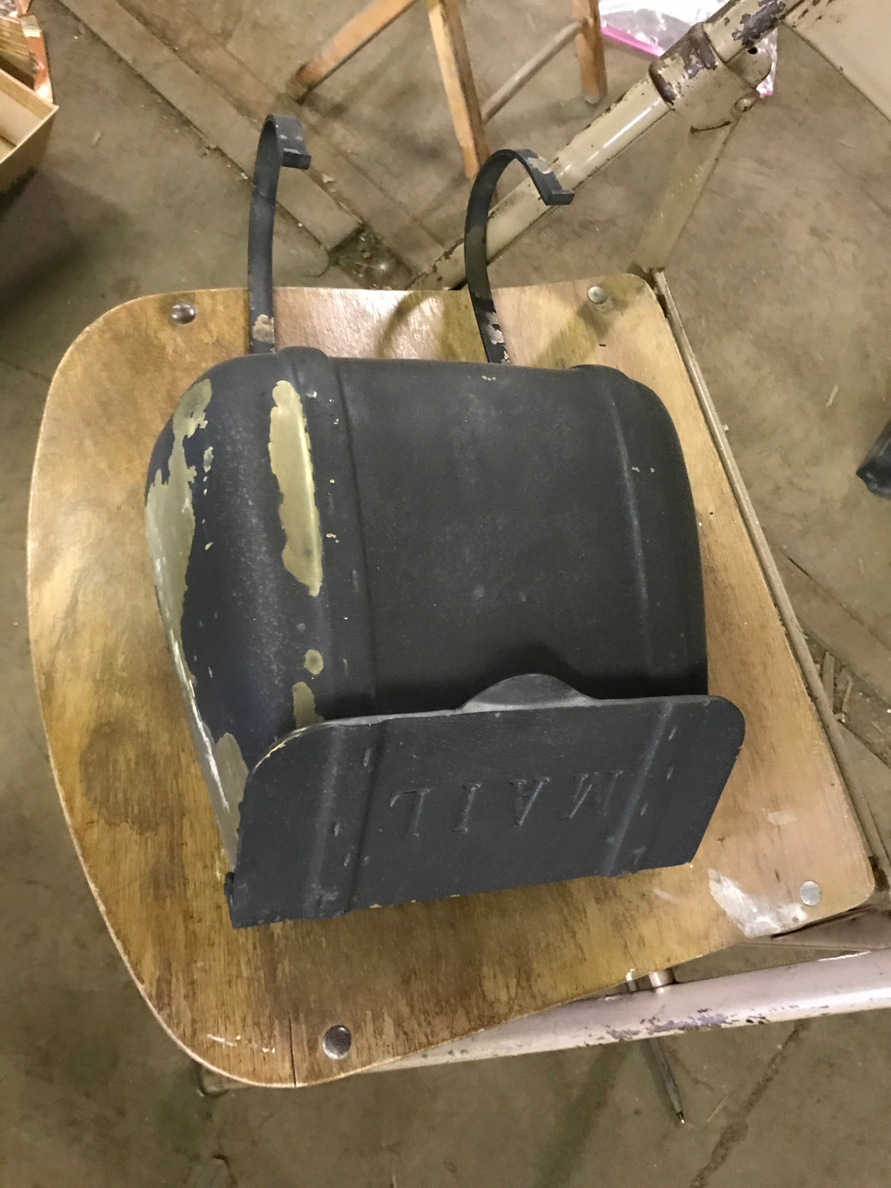Wall Mount Mailbox - Brass Painted Black