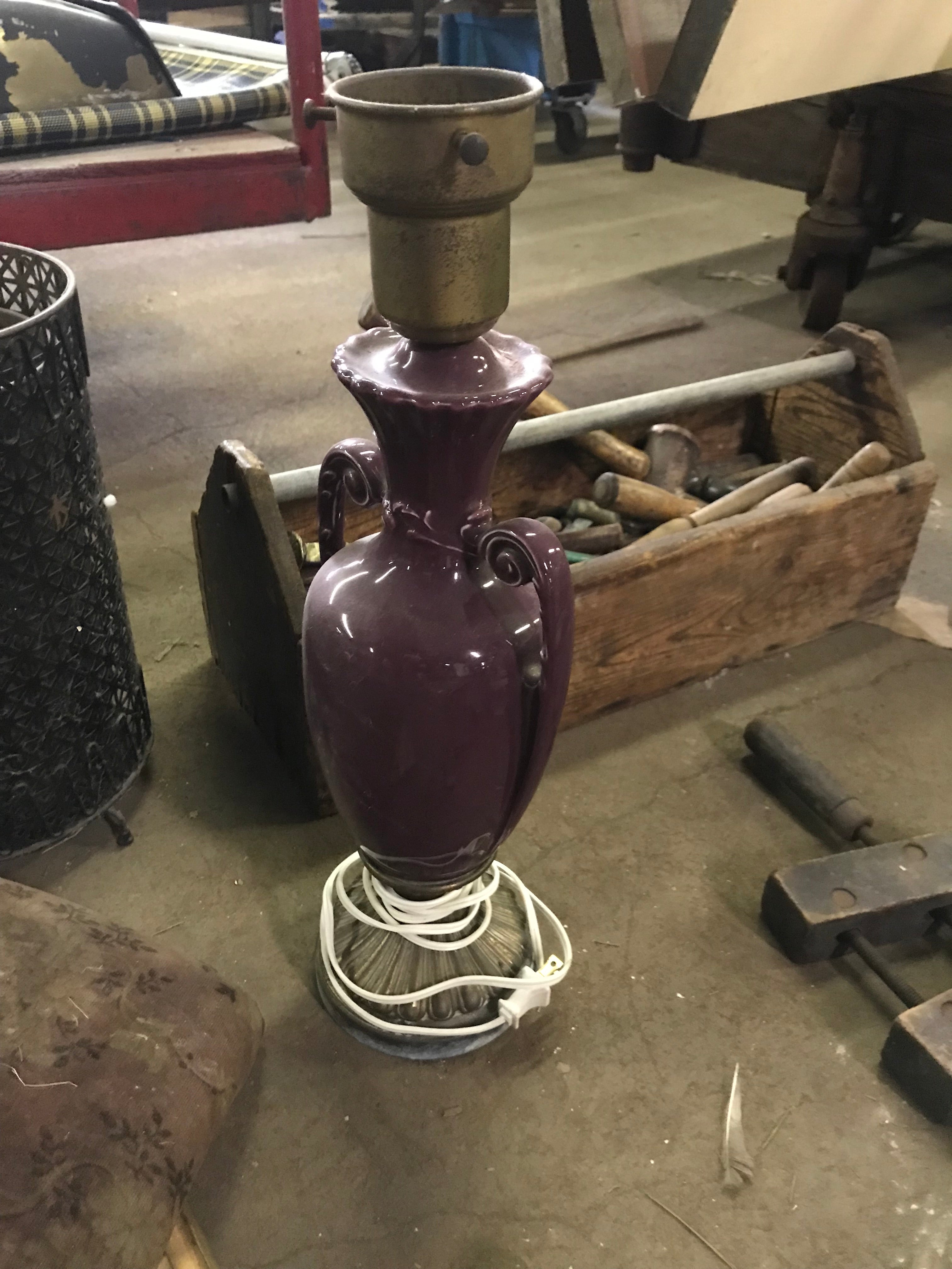 Purple Table Lamp