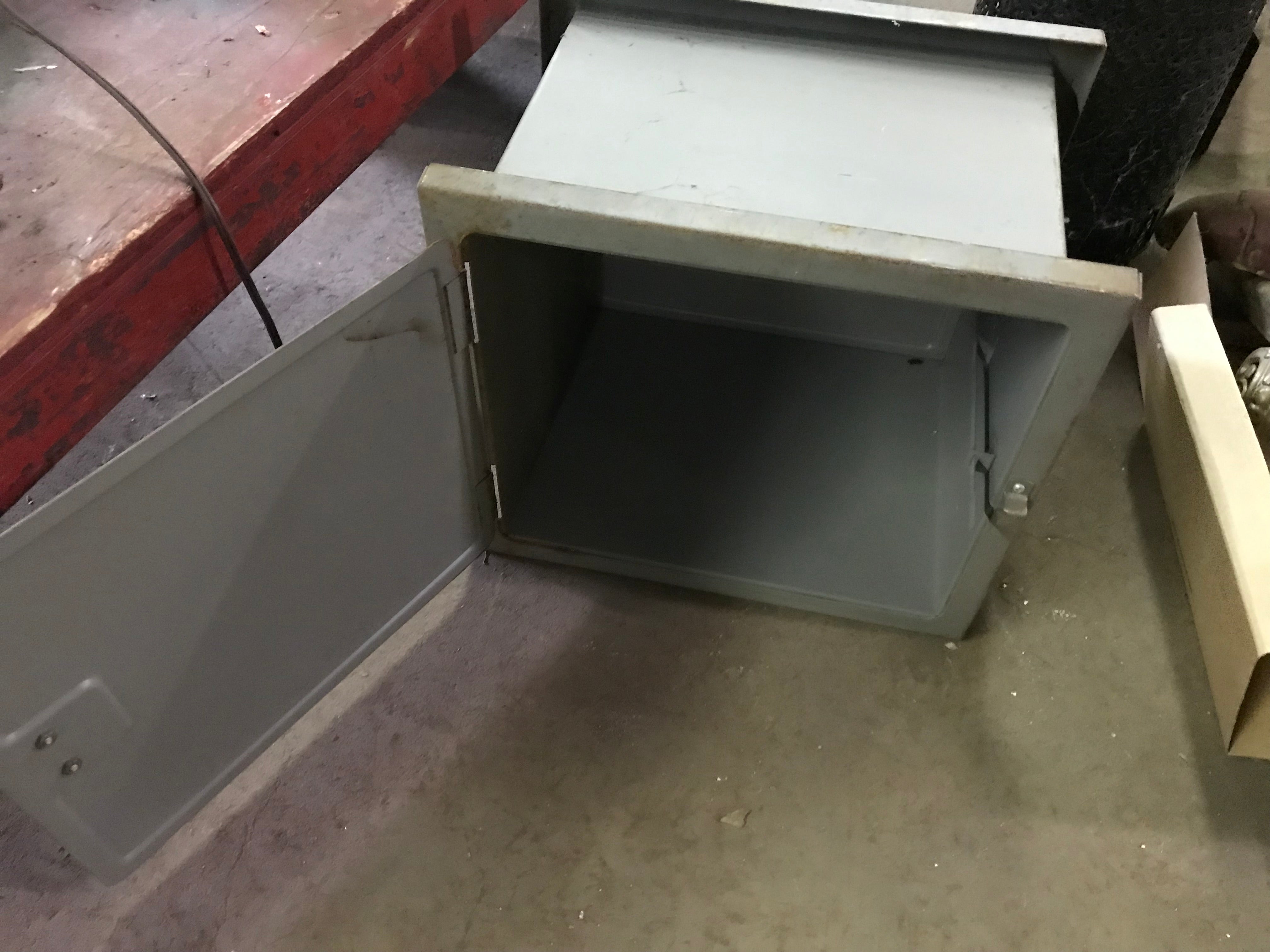 Vintage Metal Two Sided Wall Milk Door Storage