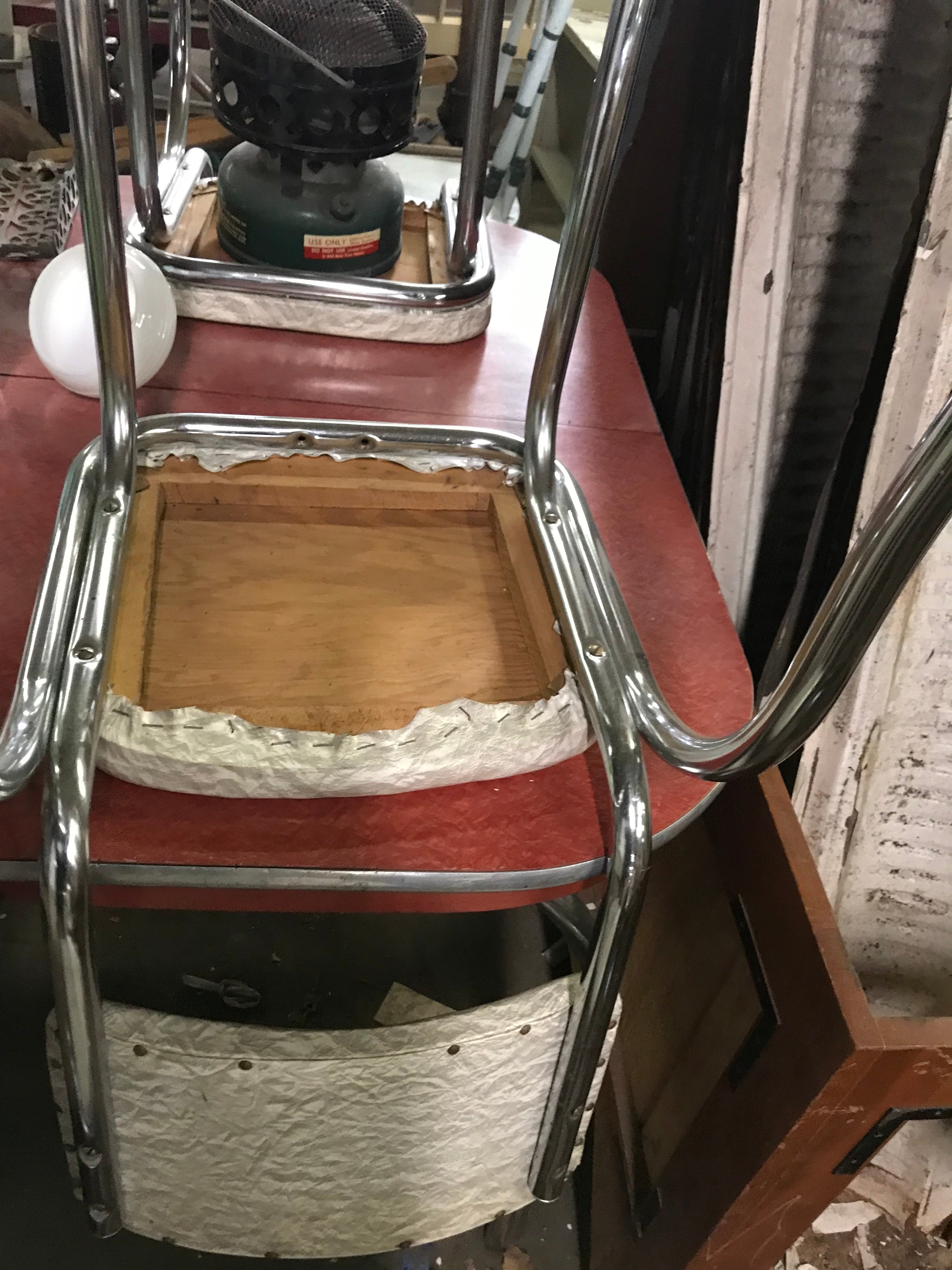 Vintage Metal Kitchen Chair from 1950's