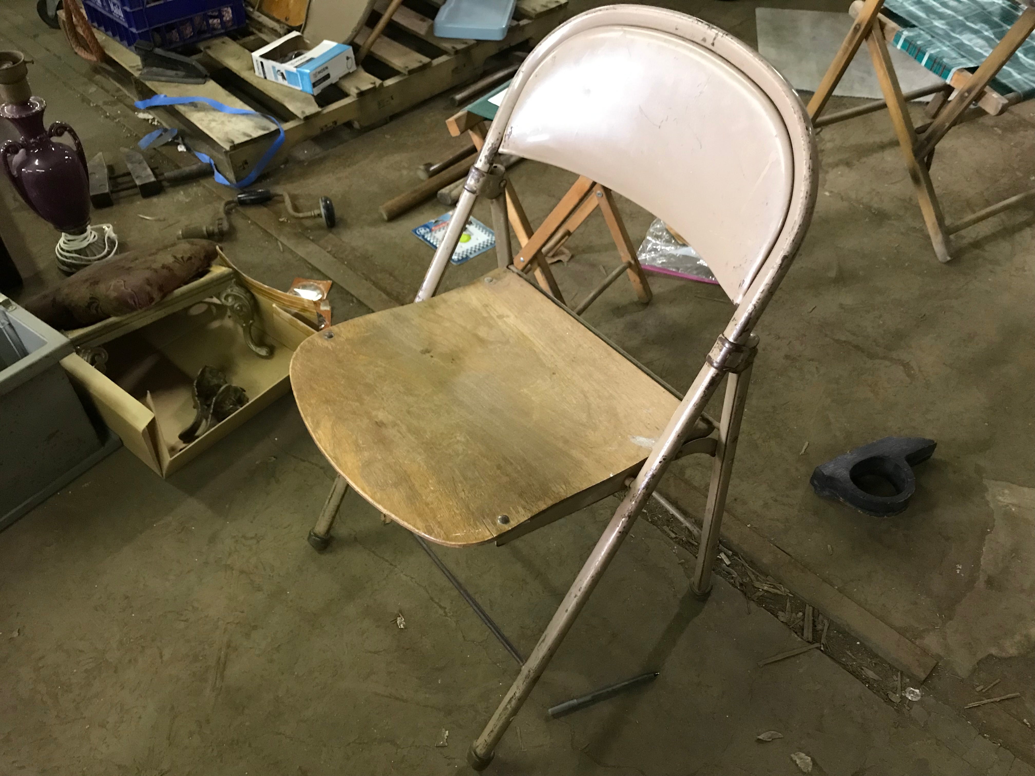Folding Chair- Wood and Metal