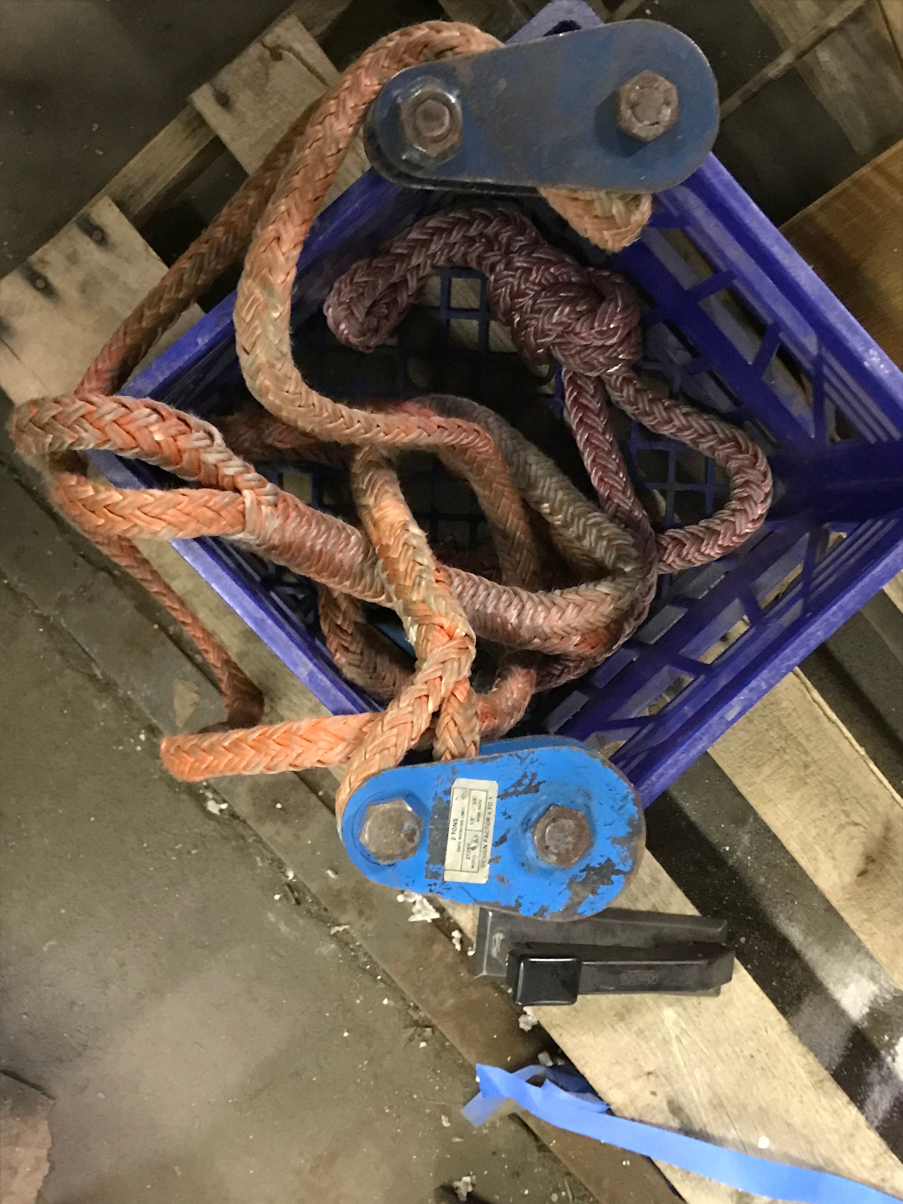 Lot of Ropes and Pulley
