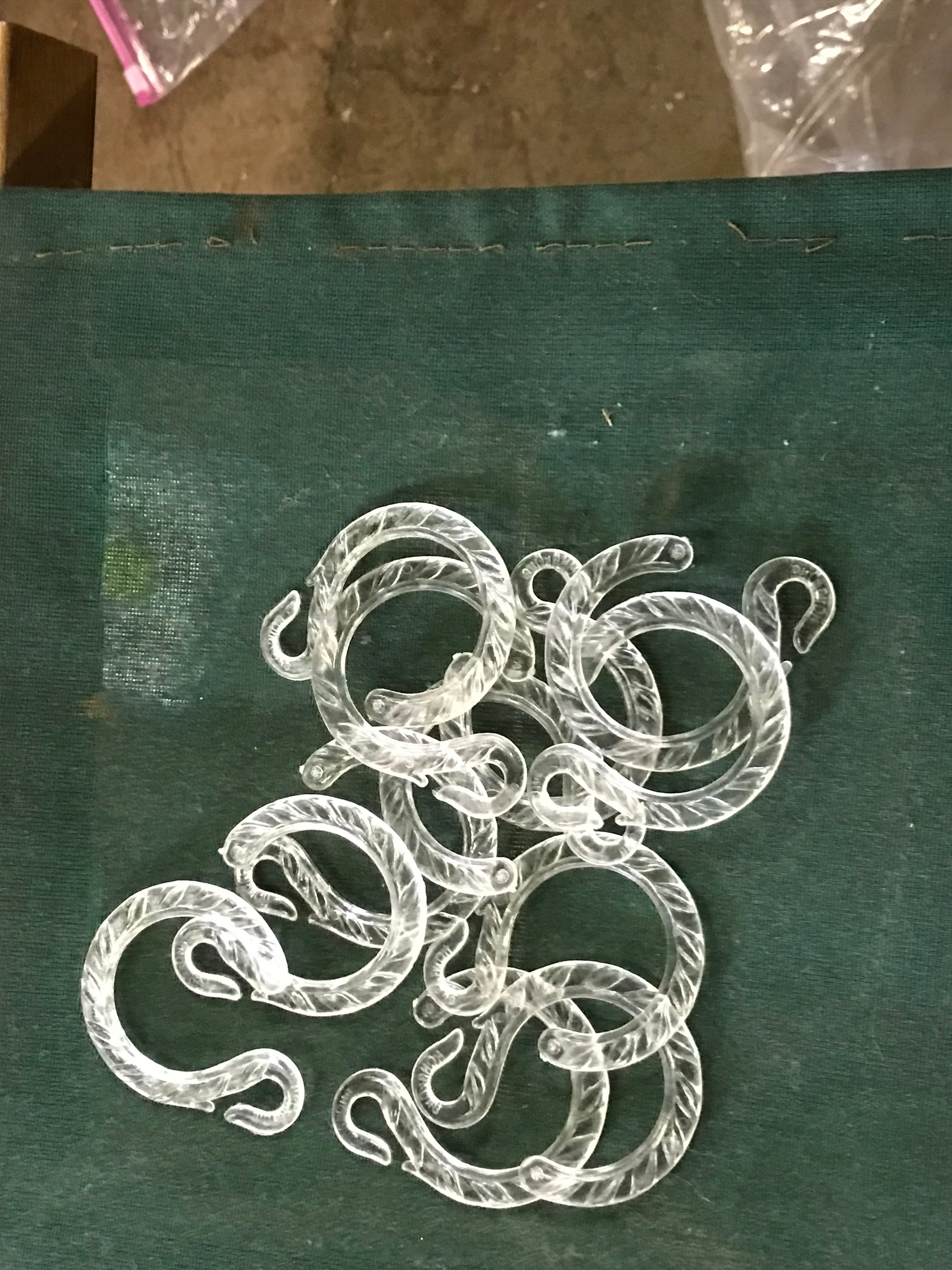 Set of Plastic Shower Rings