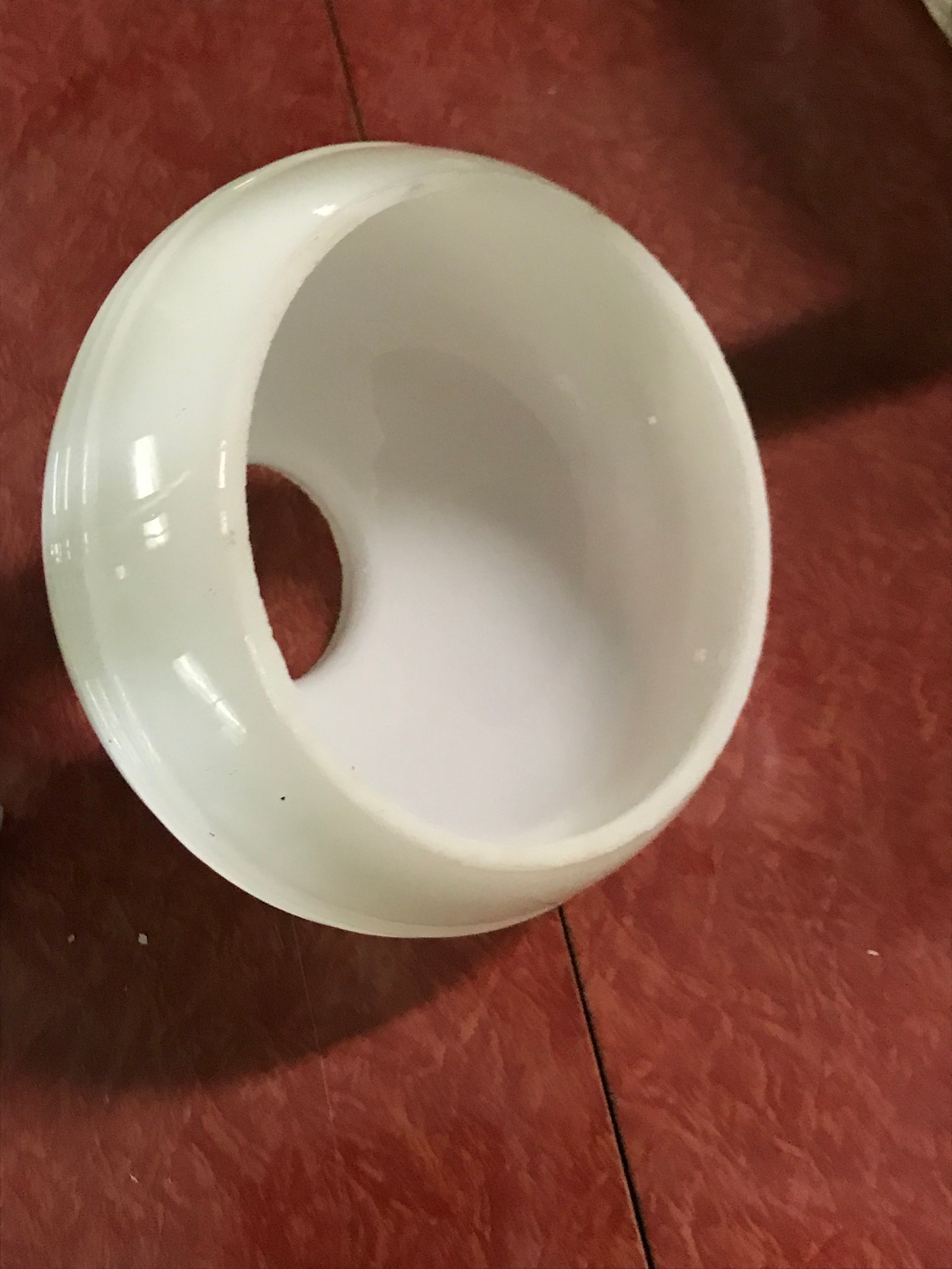 Milk Glass Shade 4" Round