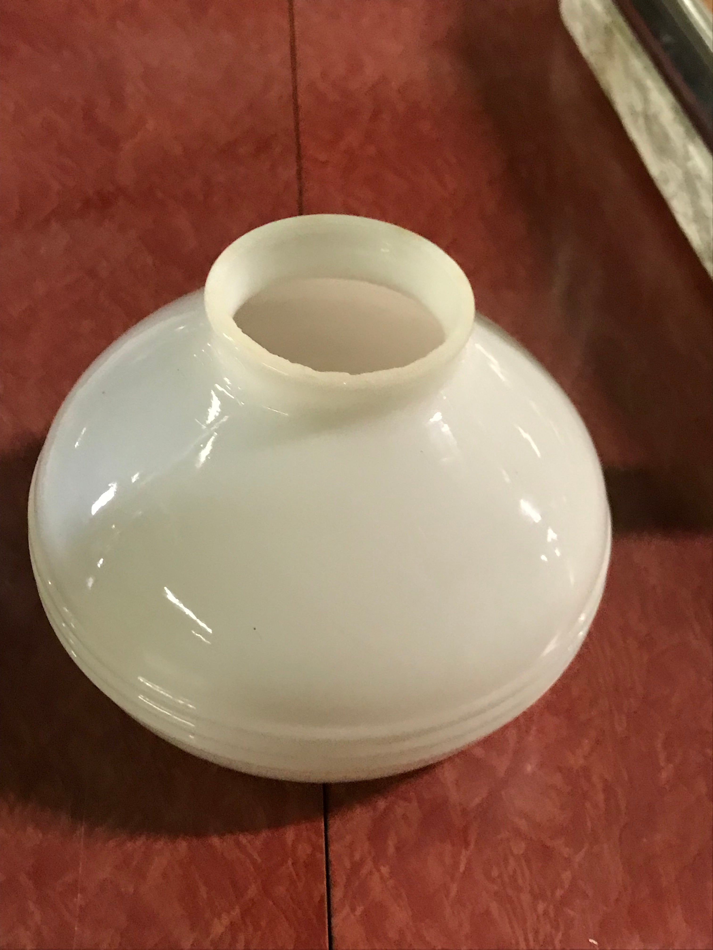 Milk Glass Shade 4" Round