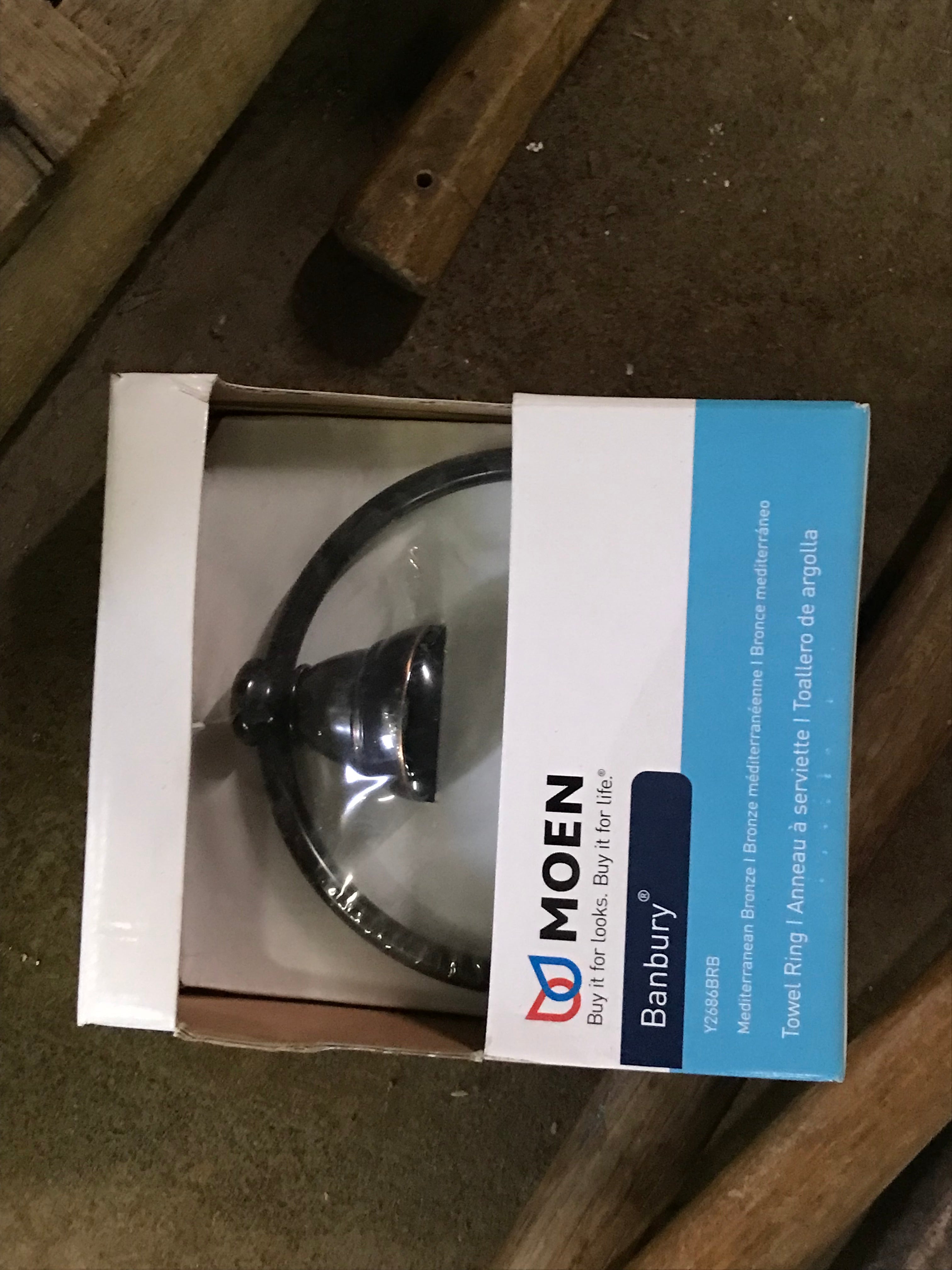 Round Hand Towel Holder Wall Mount