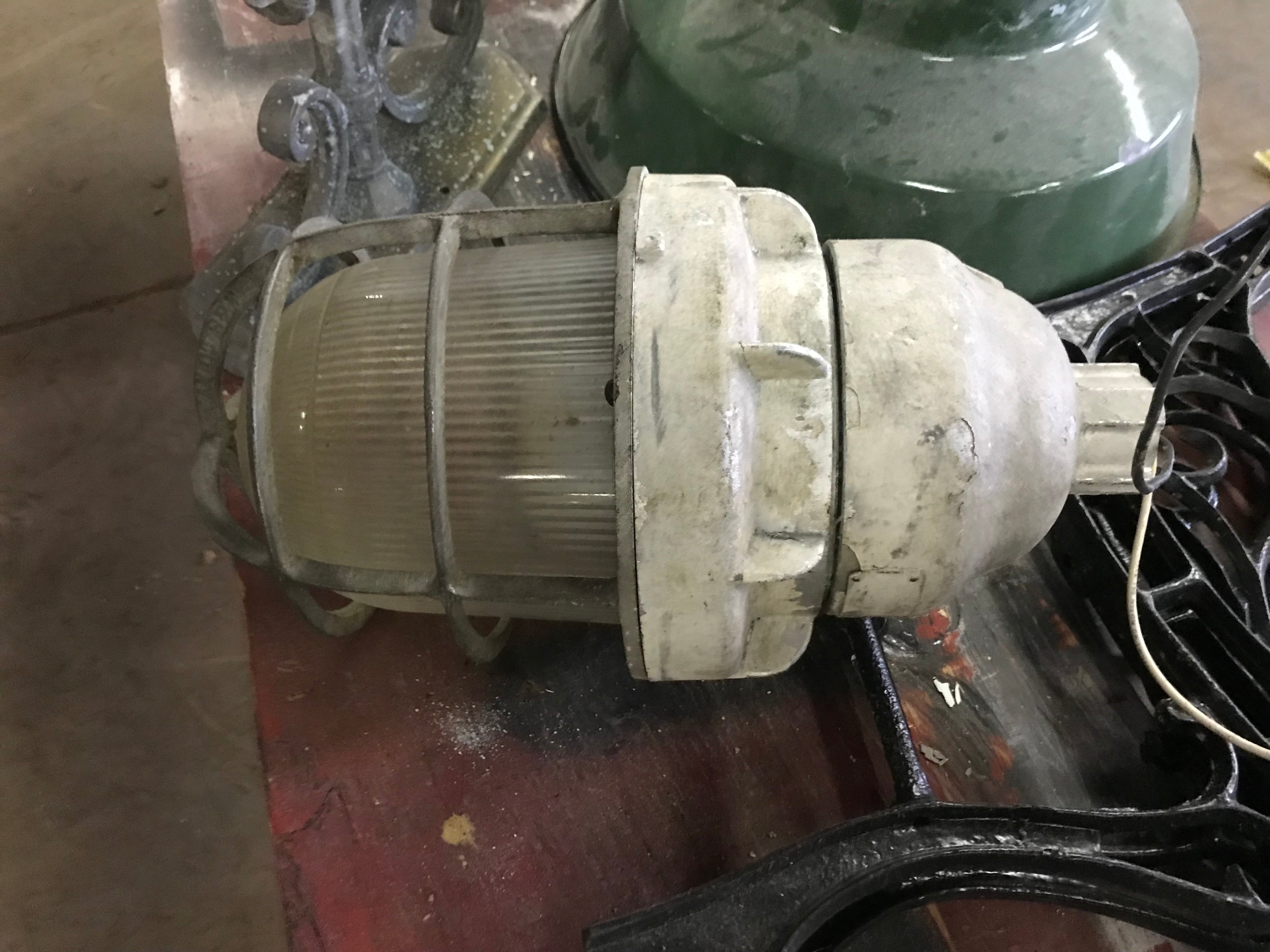 Industrial Light Fixture with Explosion Proof Cage 15"