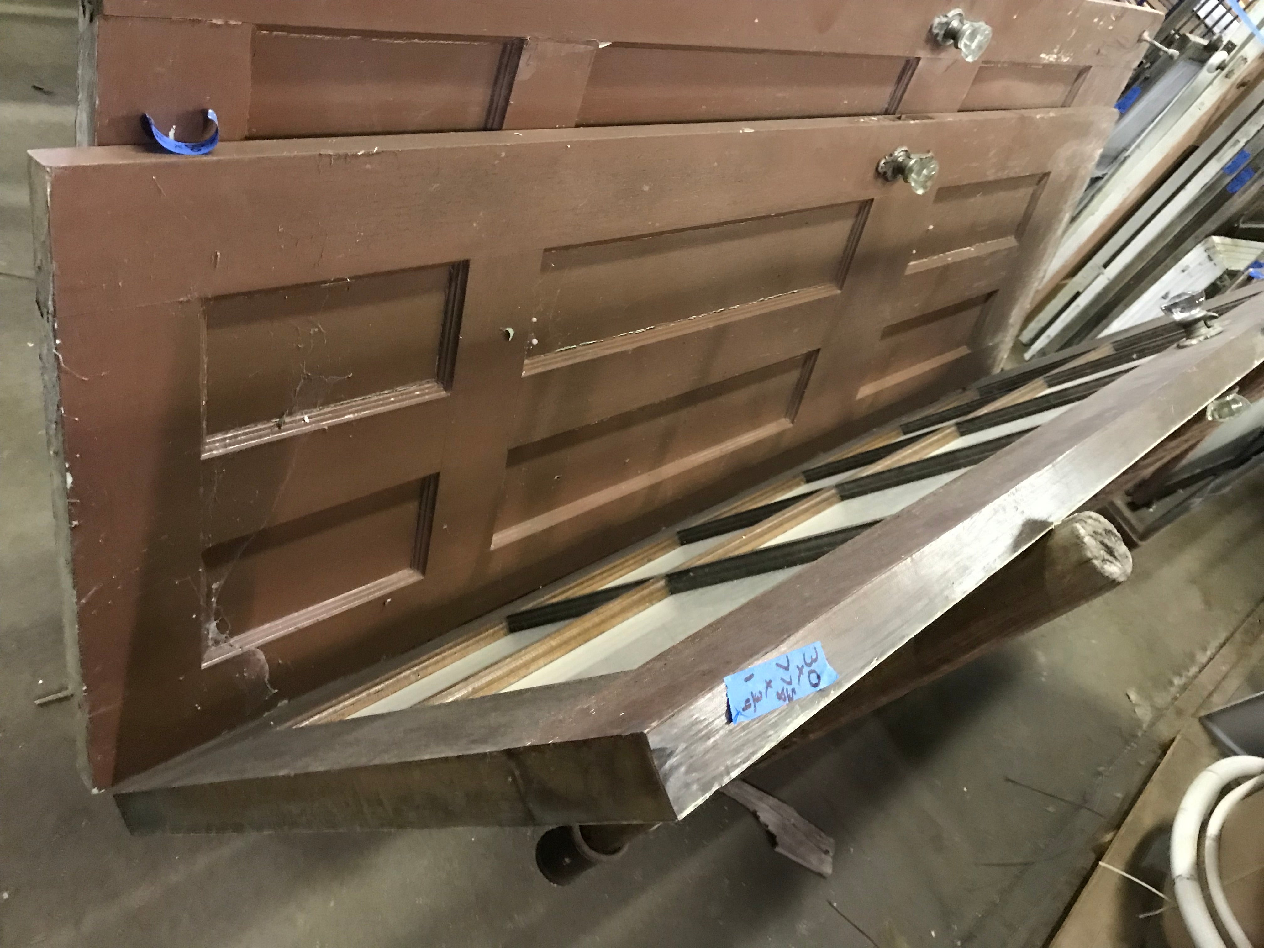 6- Panel Door with Glass Door Knob