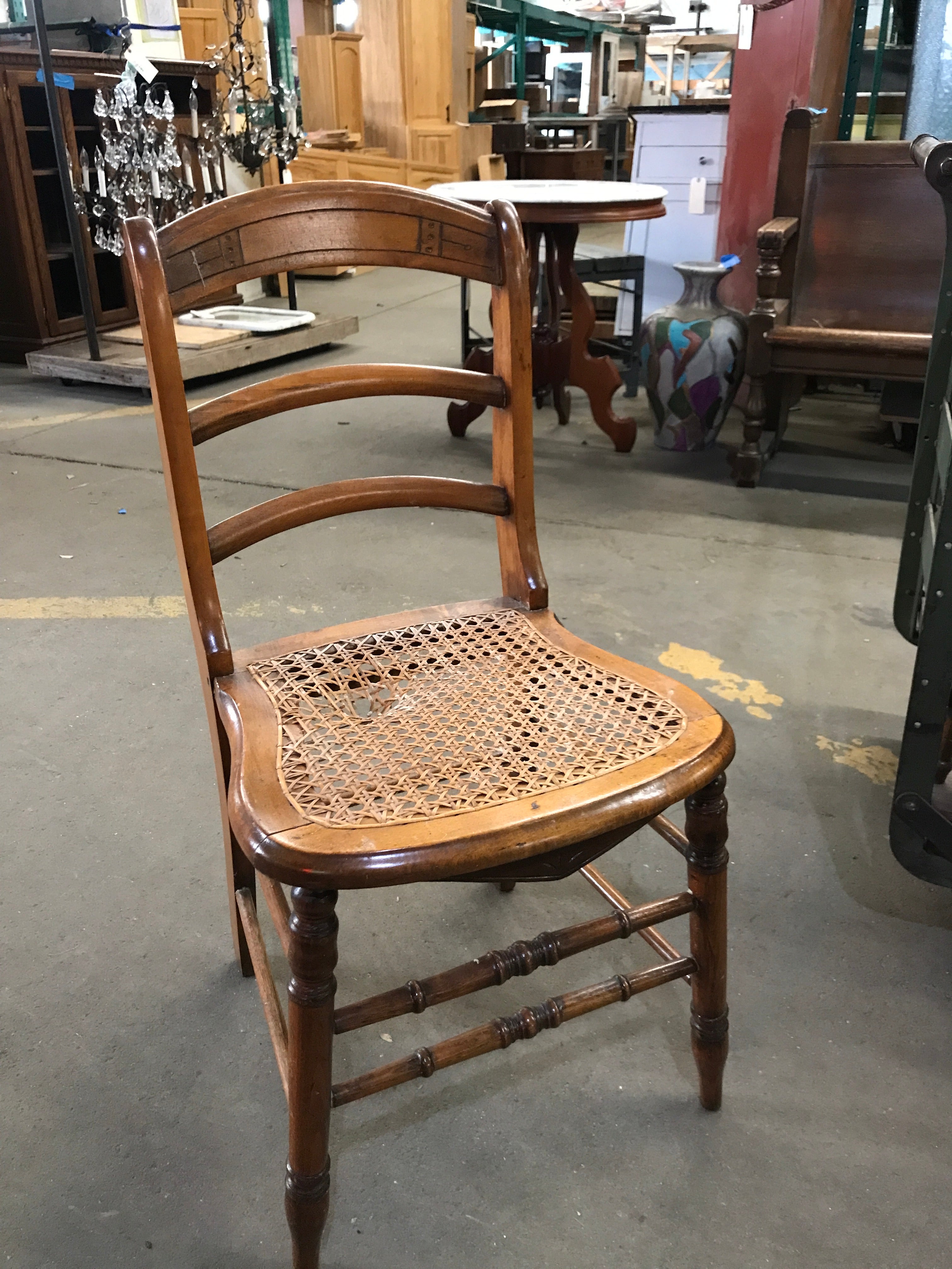 Antique Wooden Chair (needs a little TLC)