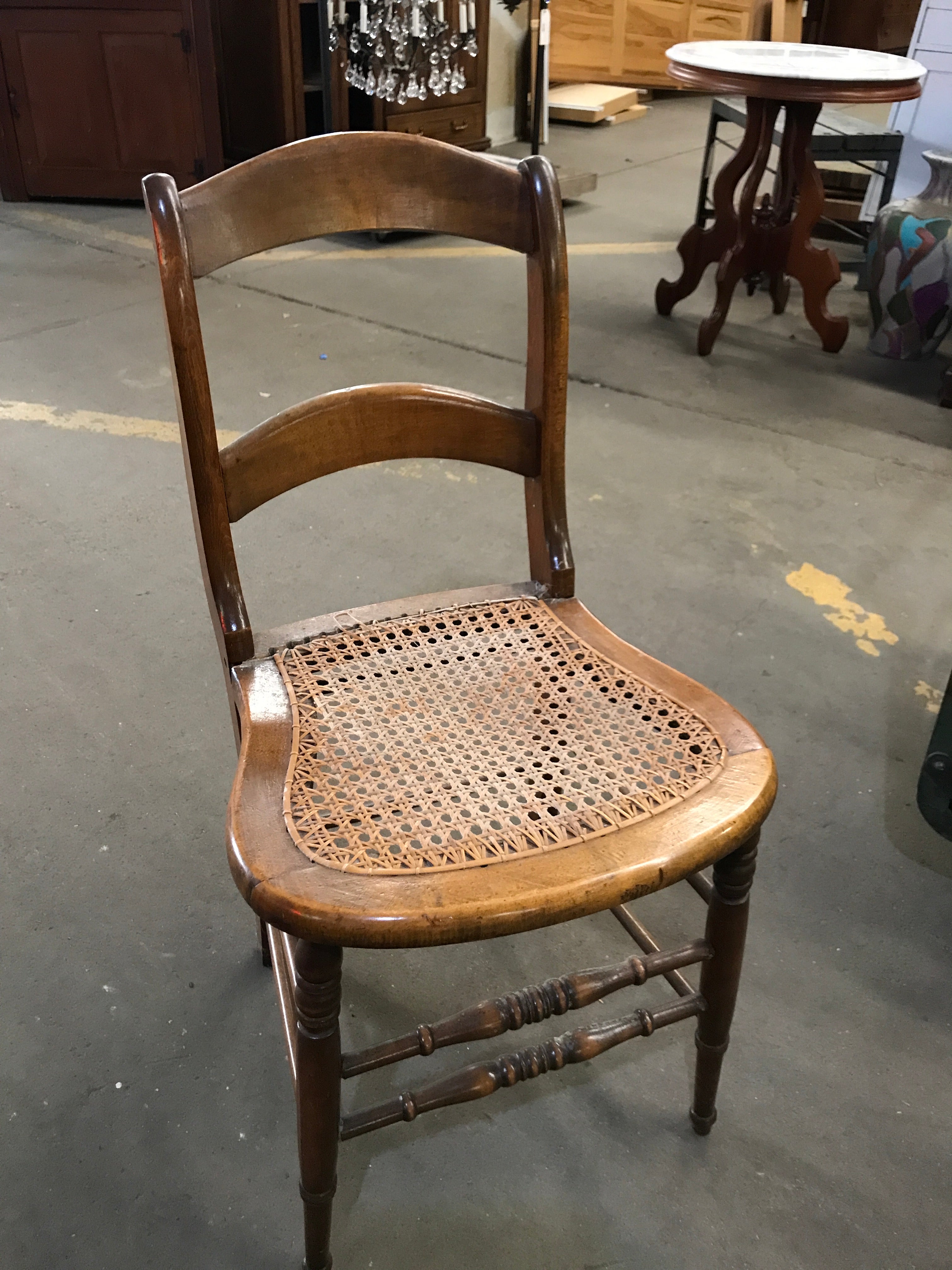 Antique Wooden Chair (needs a little TLC)