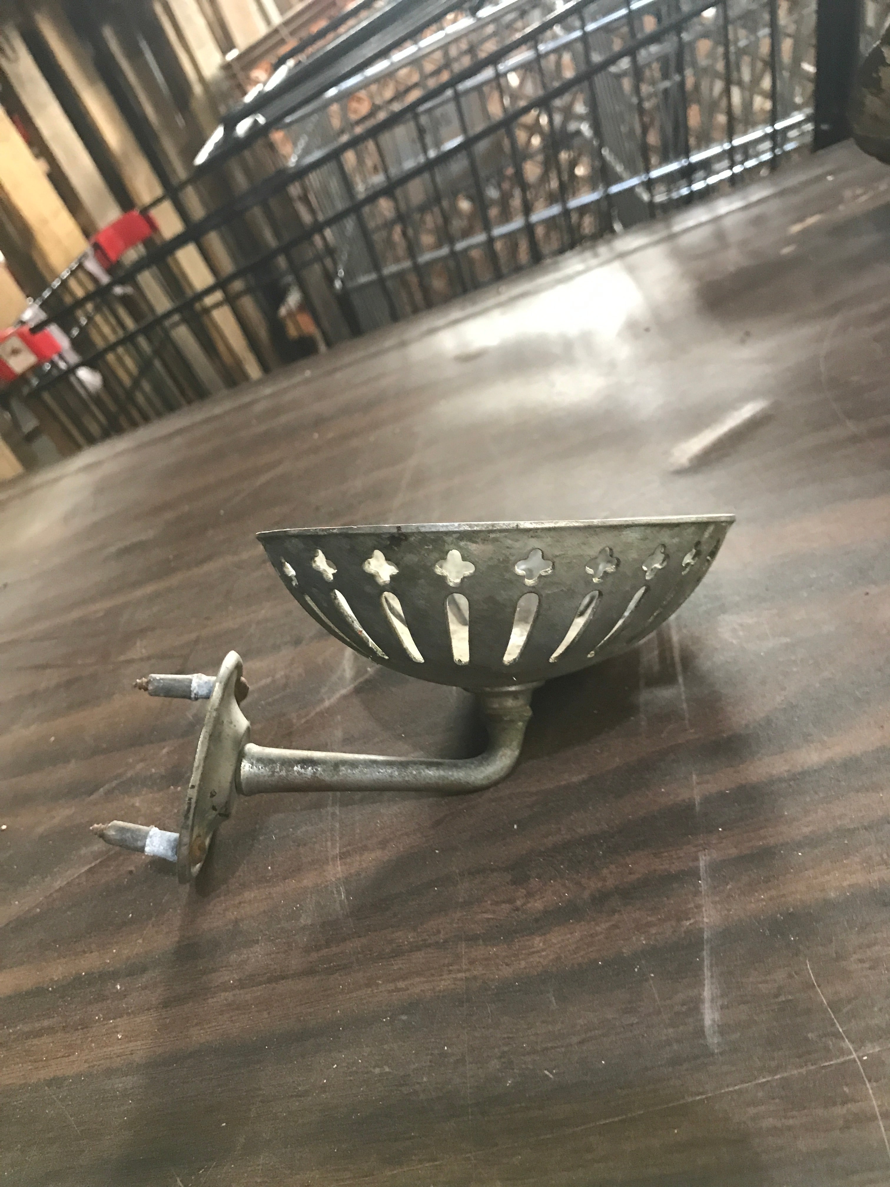 Antique Wall Mount Nickel Brass Sponge Soap Dish