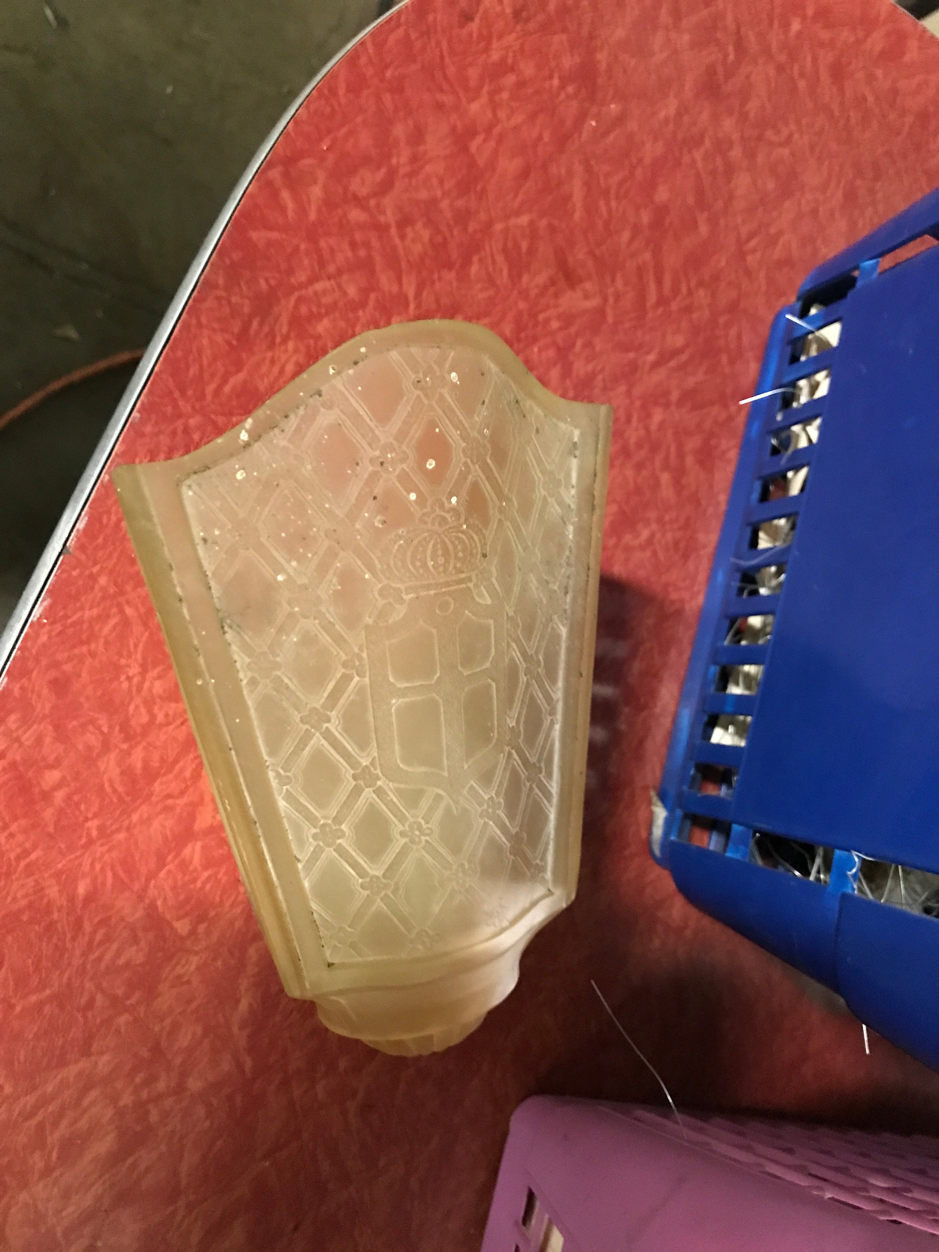 Set of Five Vintage Glass Shades