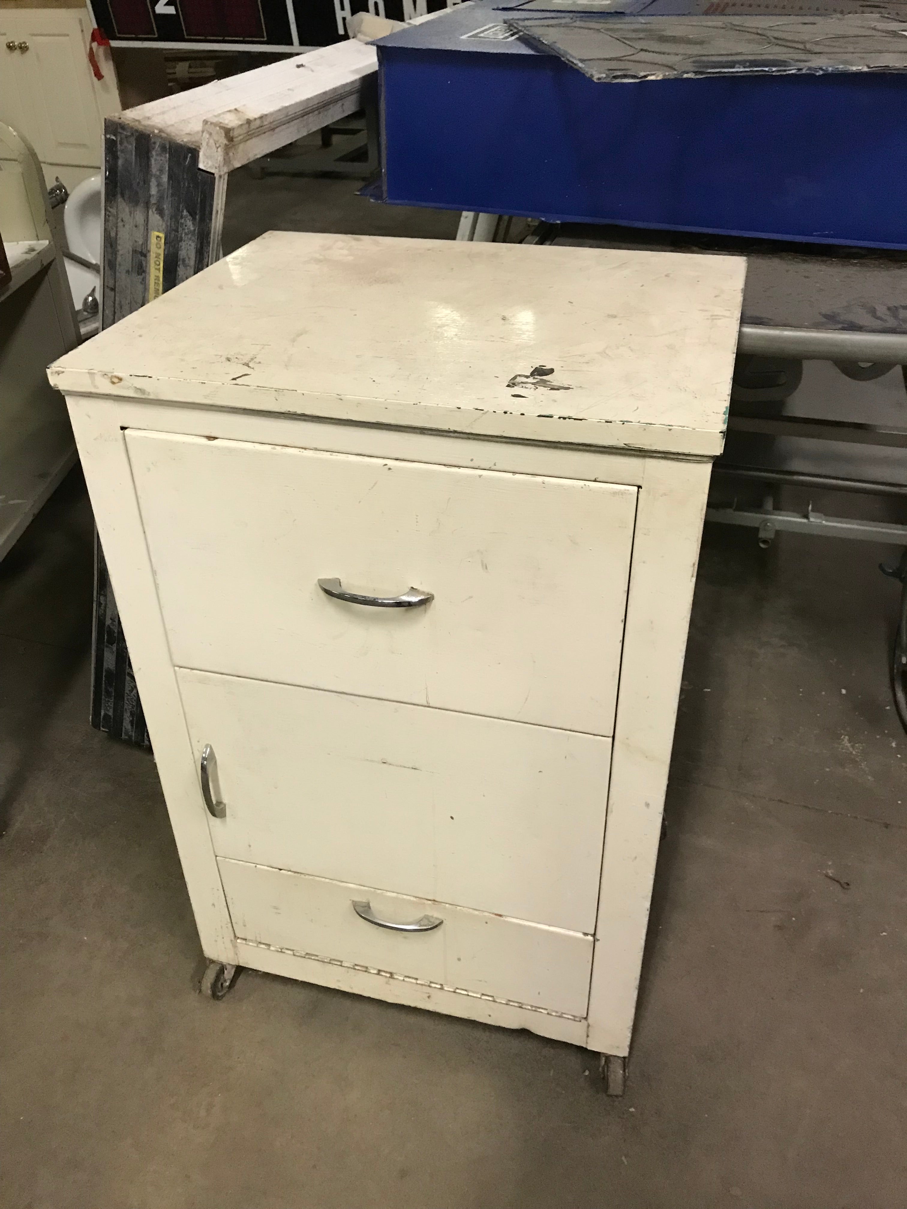 Rolling Cabinet - Wood