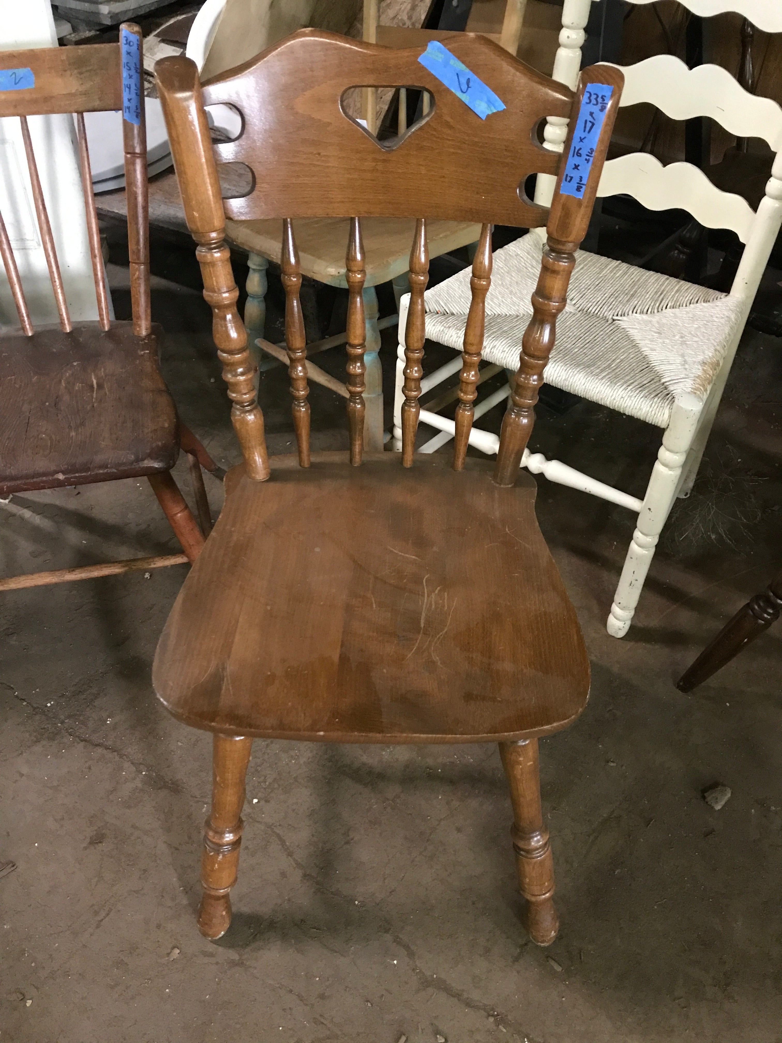 Wood Dining Chair with High Back