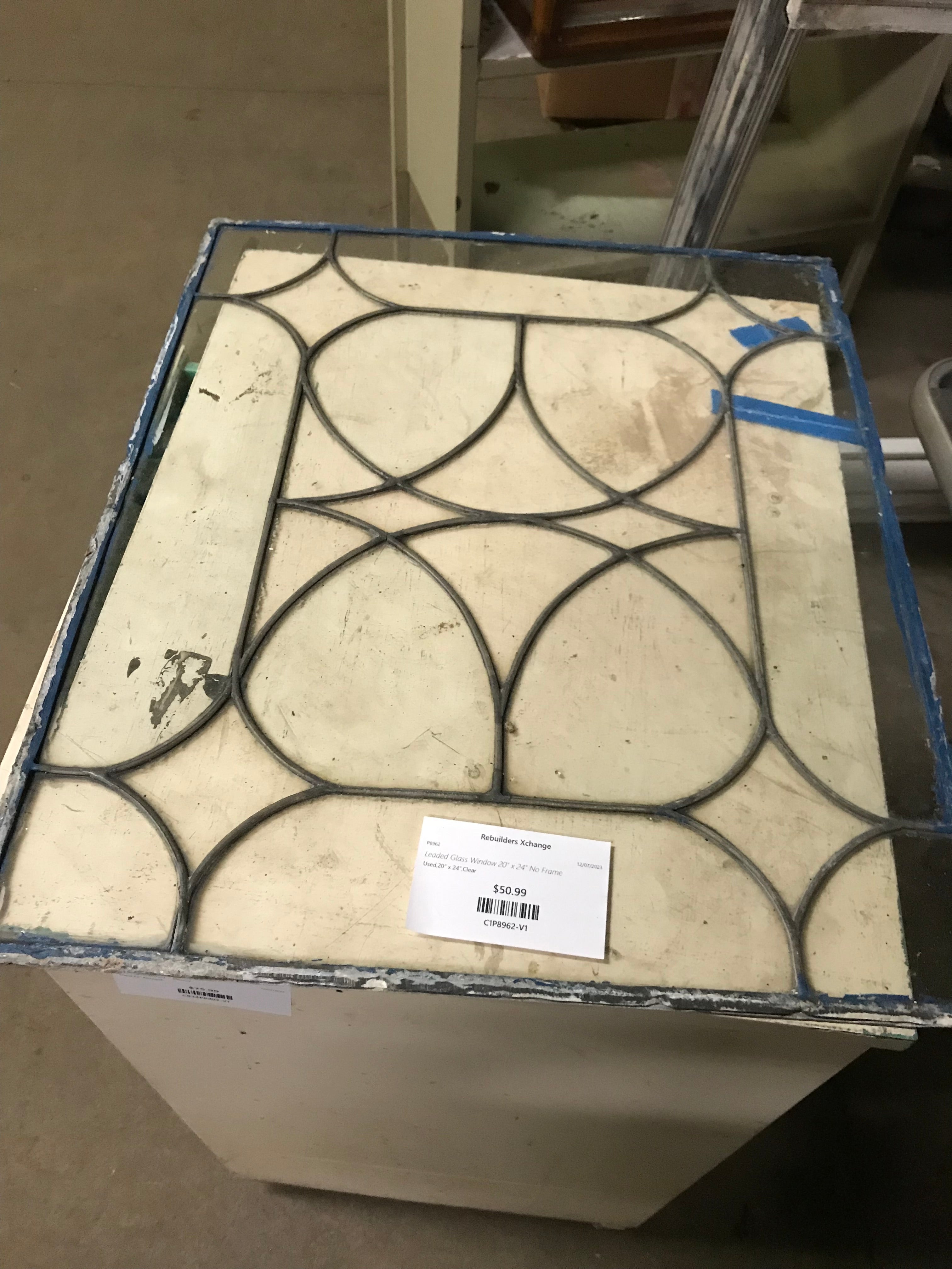 Leaded Glass Window 20" x 24" No Frame