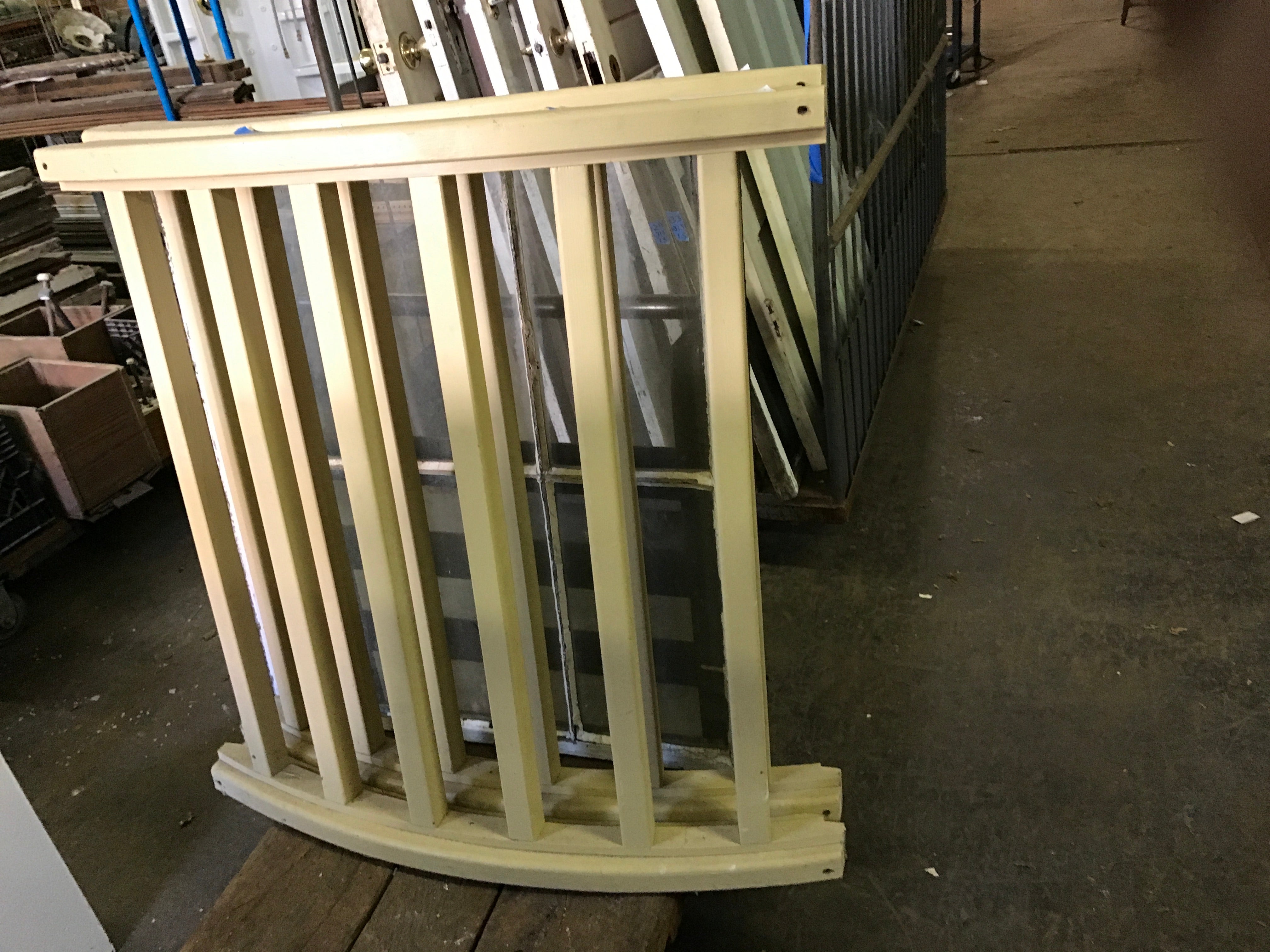 Wood Curved Railing Section