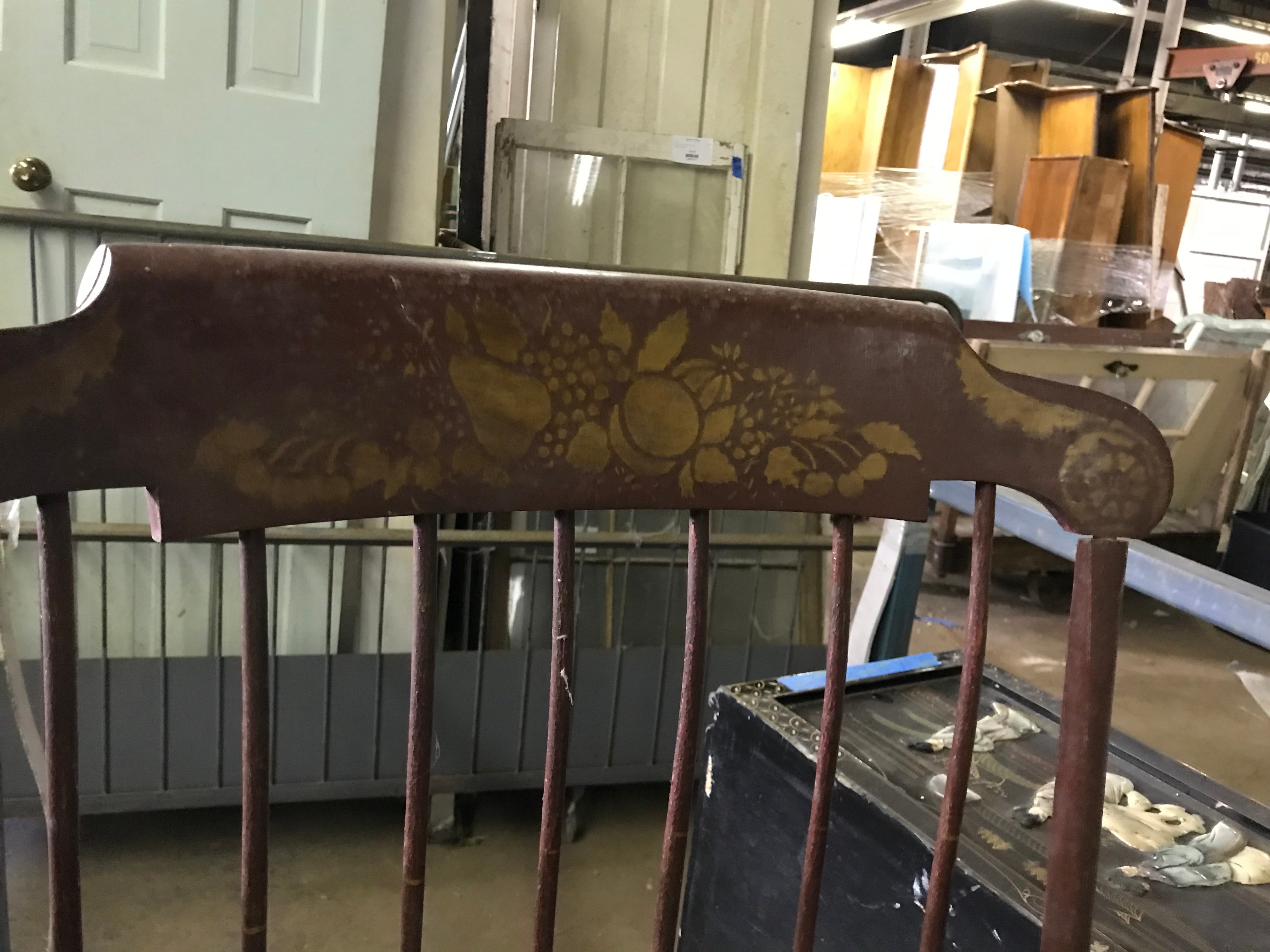 Wood Rocking Chair with High Back