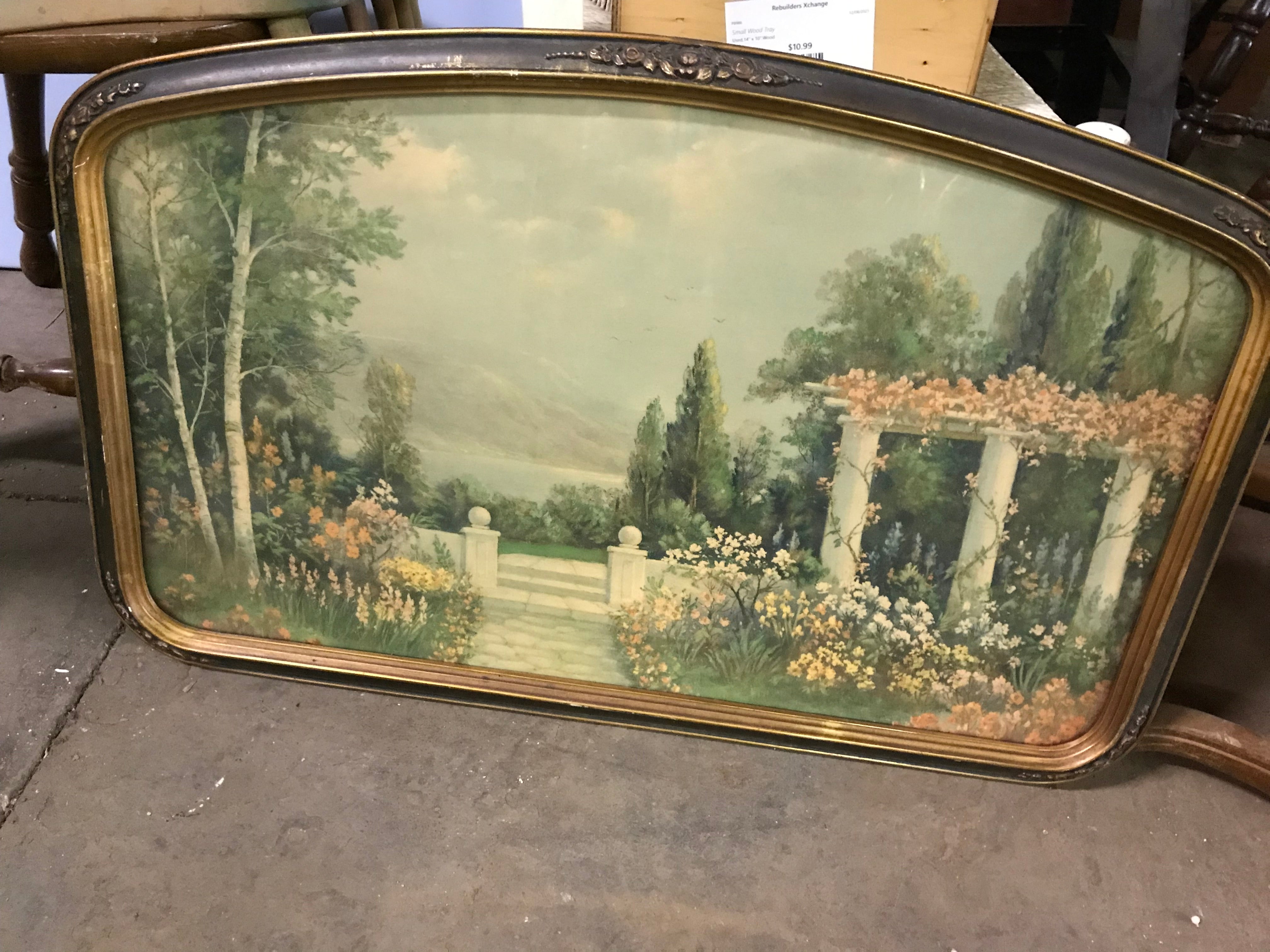 Vintage  Wall Art - Garden Scene