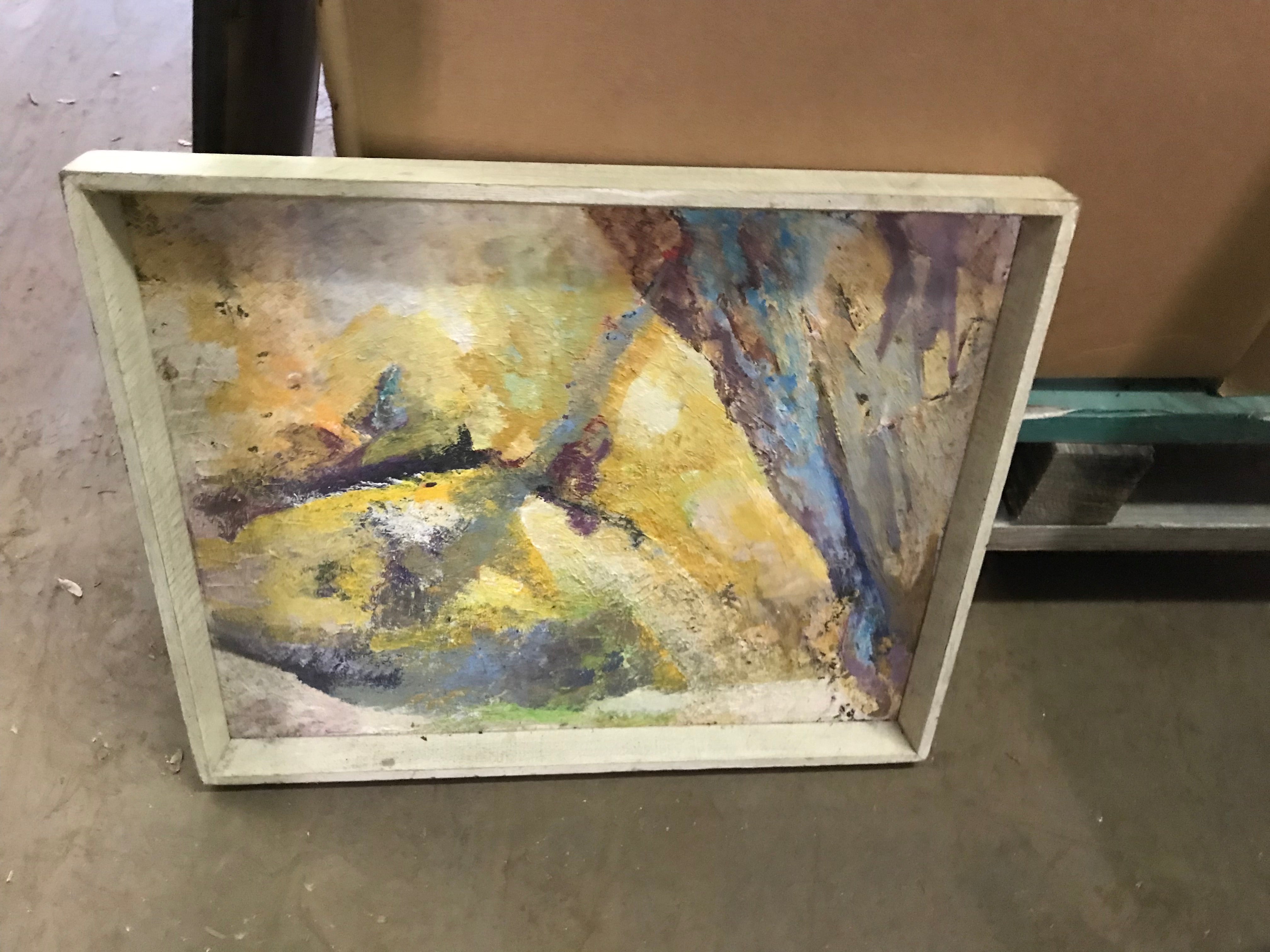 Wood Frame  Art- Hand Painted