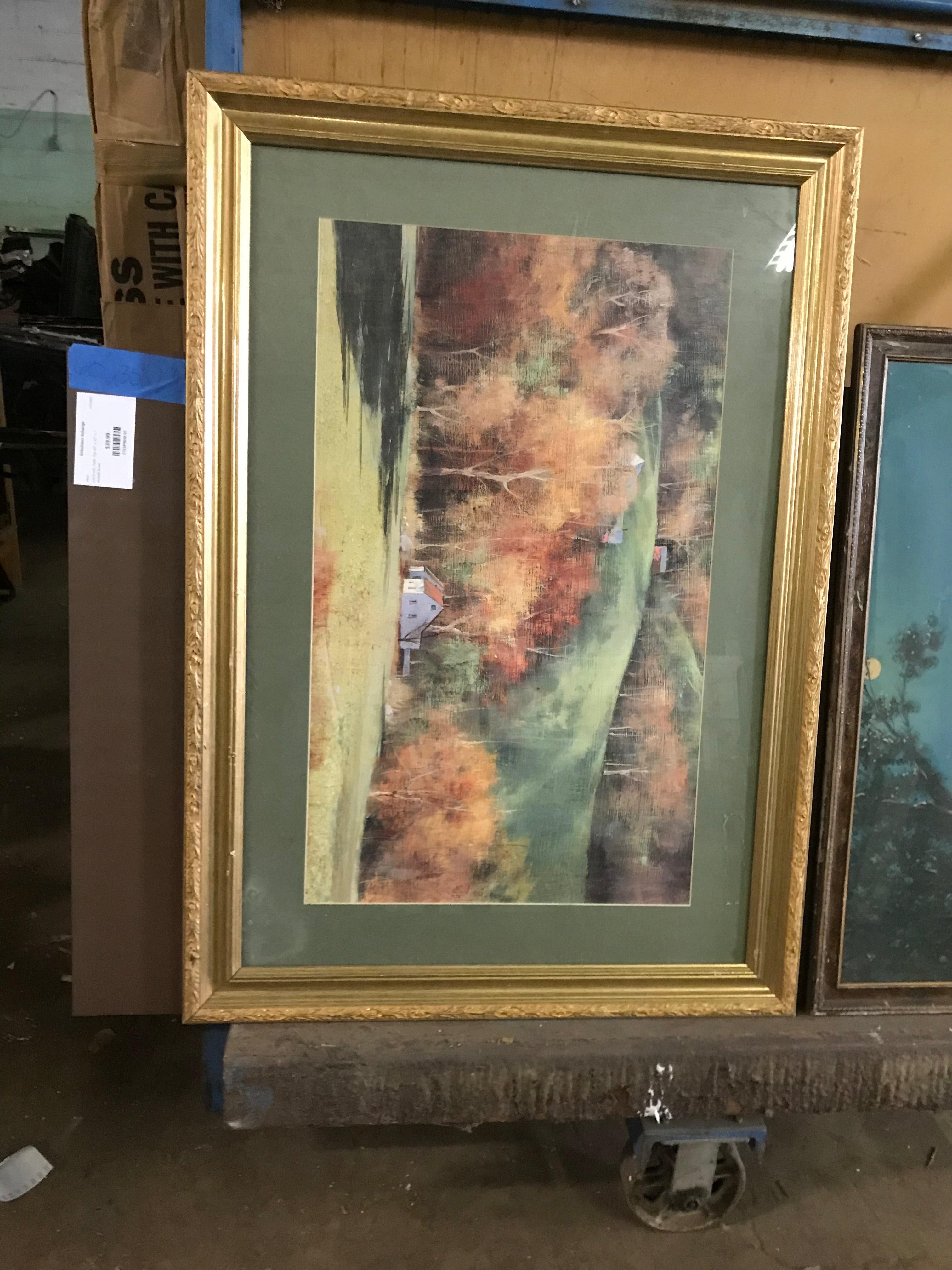 Wood Wall Art "Country Scene- Fall"