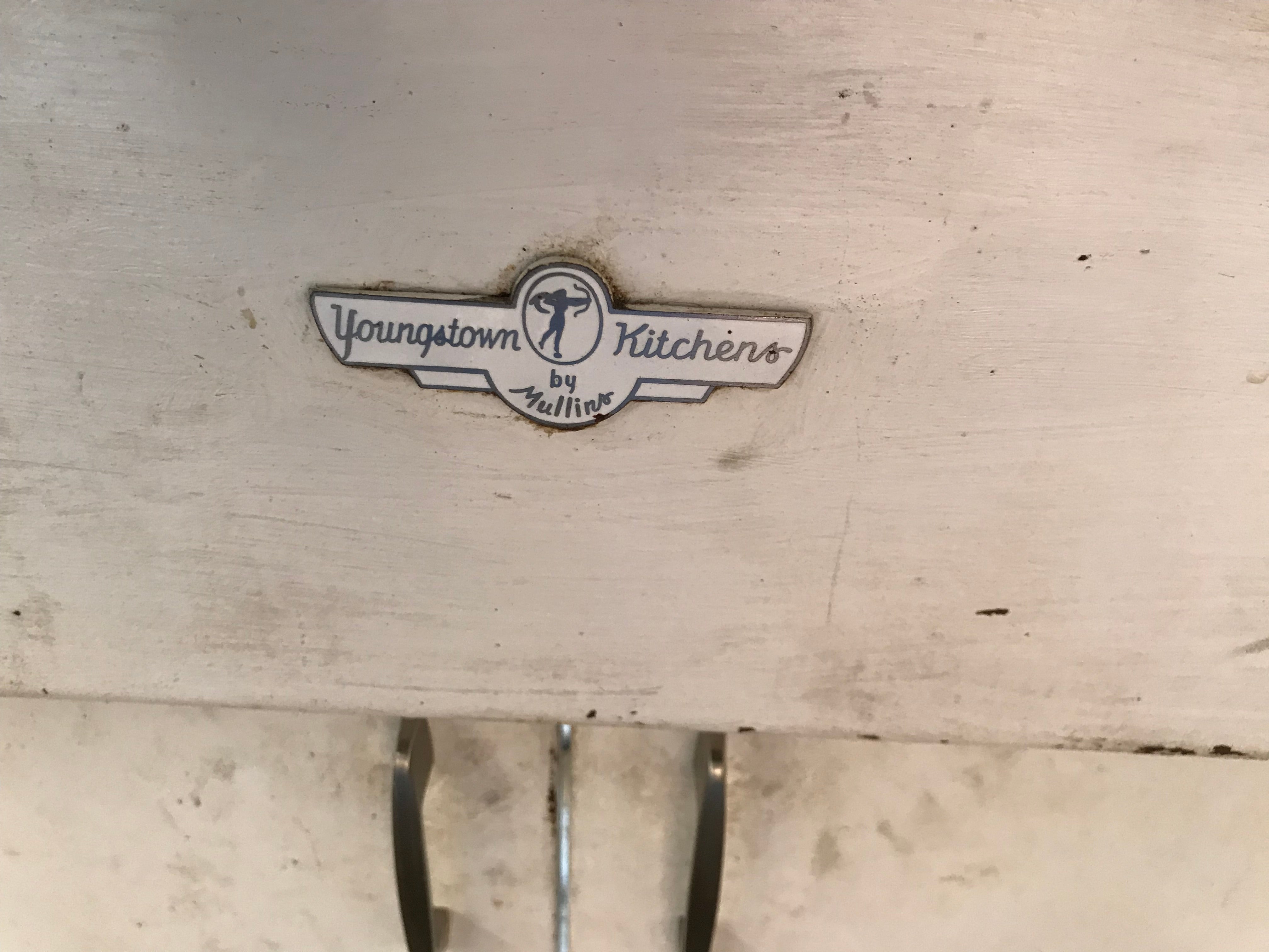 Set of 1950's  Youngstown Metal Kitchen Cabinets with Top